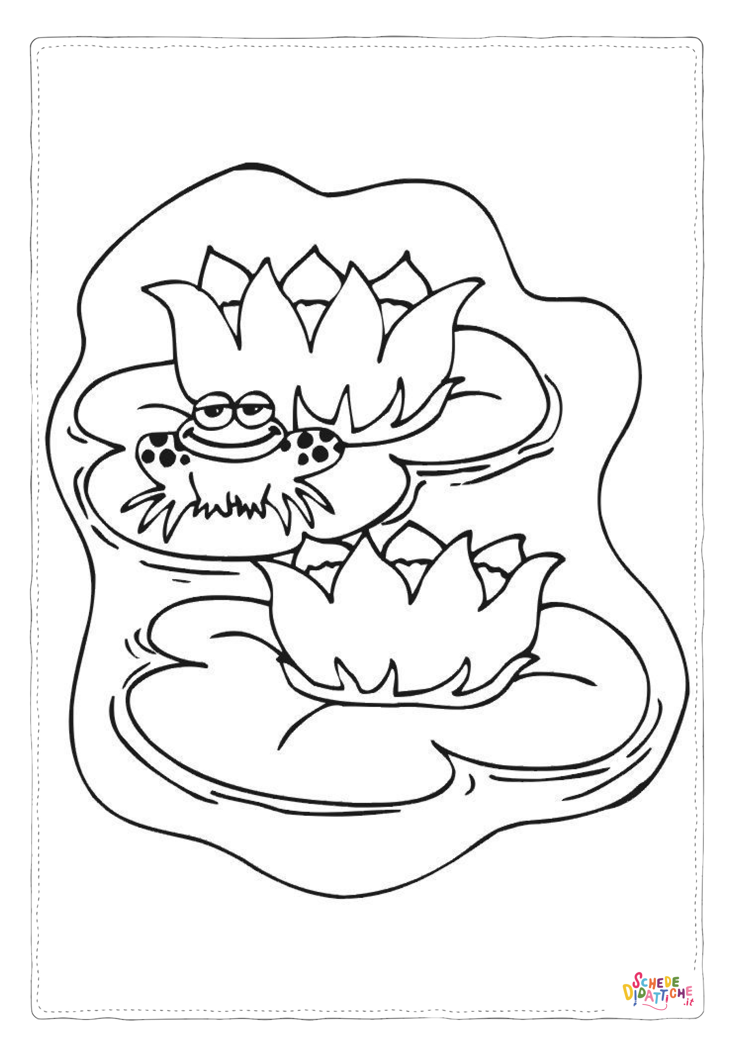 Disegno "Disegno di rana da stampare e colorare 120" Disegno di rana da stampare e colorare 120