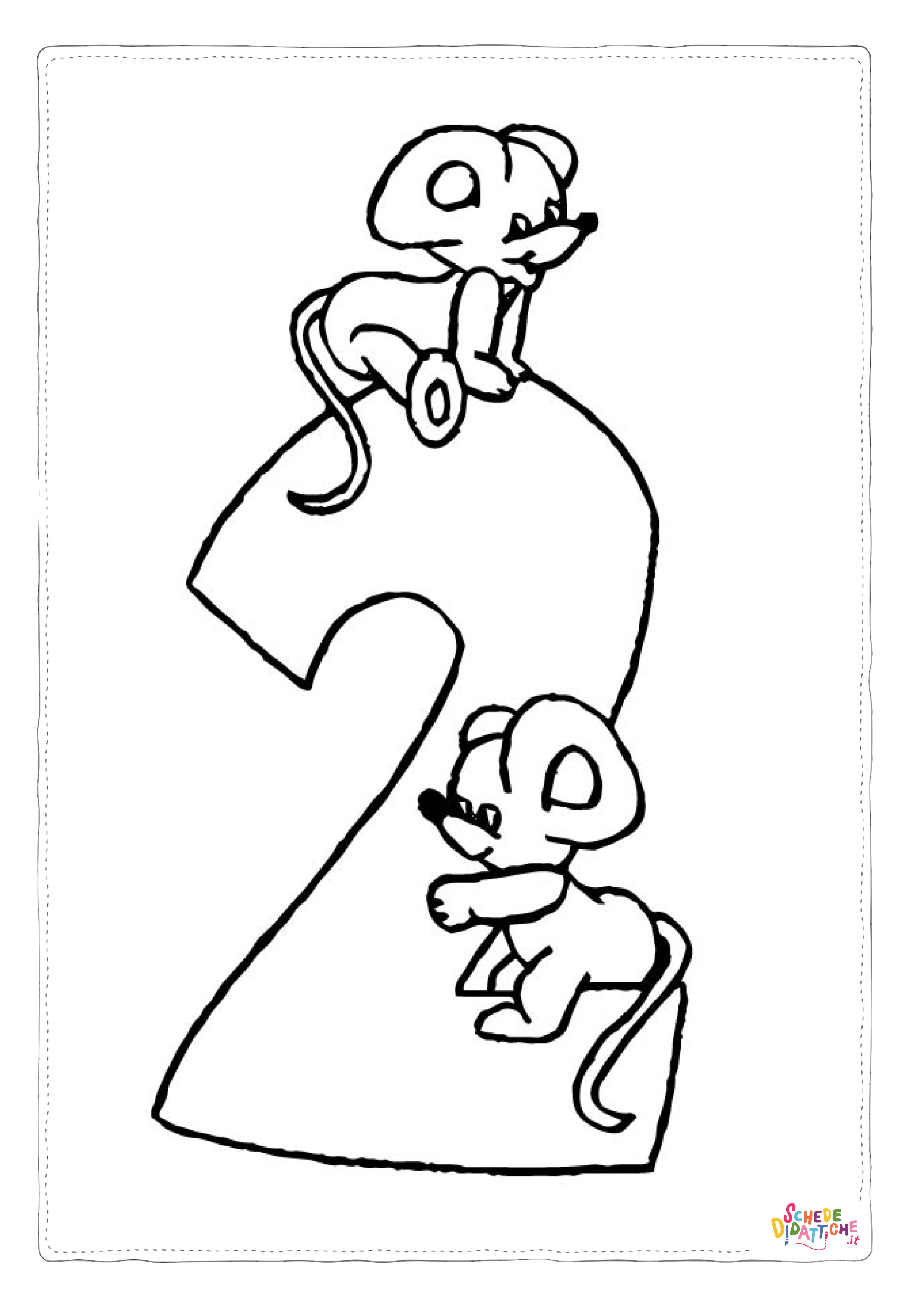 Disegno "Disegno di numero da stampare e colorare 7" Disegno di numero da stampare e colorare 7