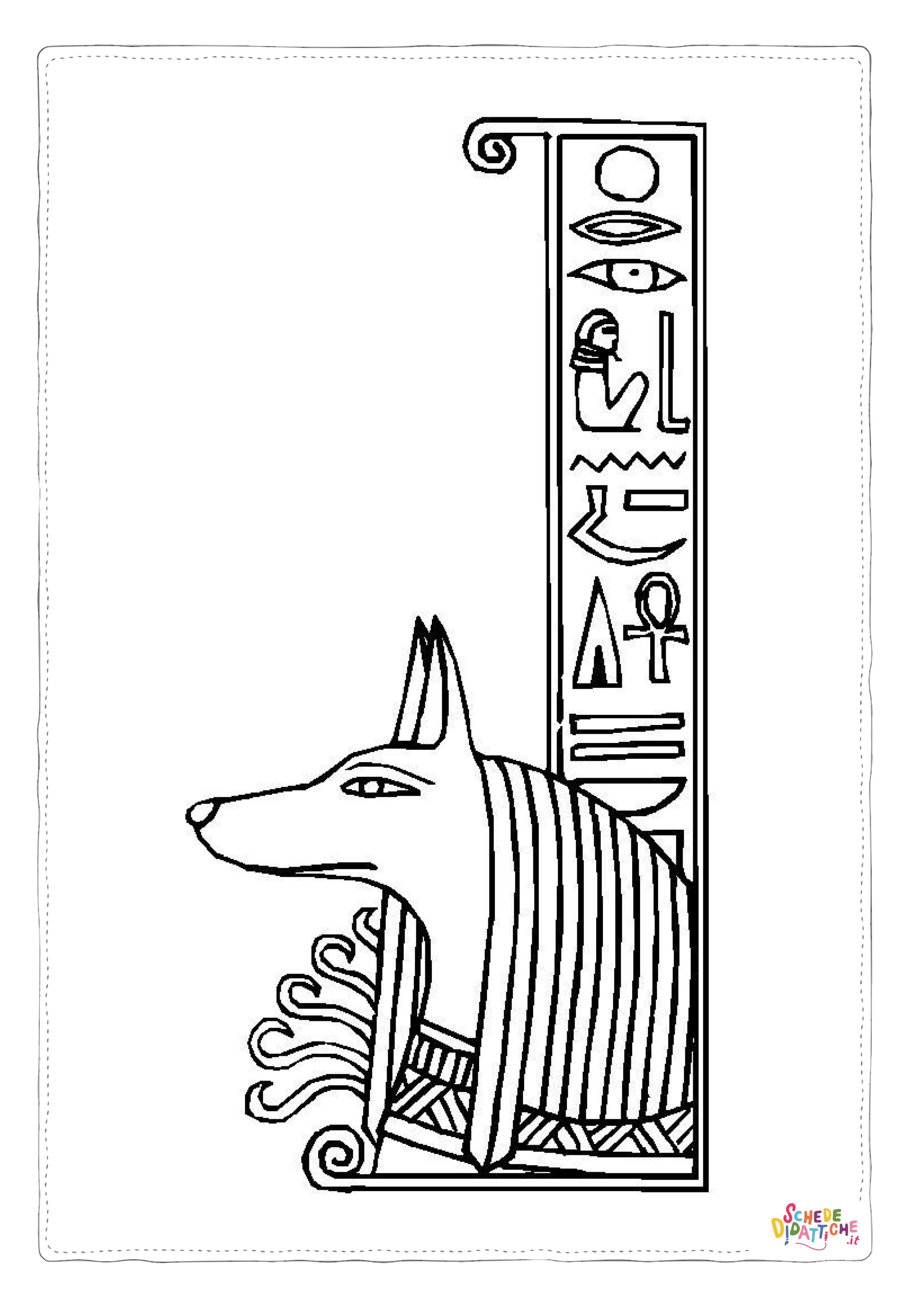 Disegno "Disegno di Impero Egizio da stampare e colorare 52" Disegno di Impero Egizio da stampare e colorare 52
