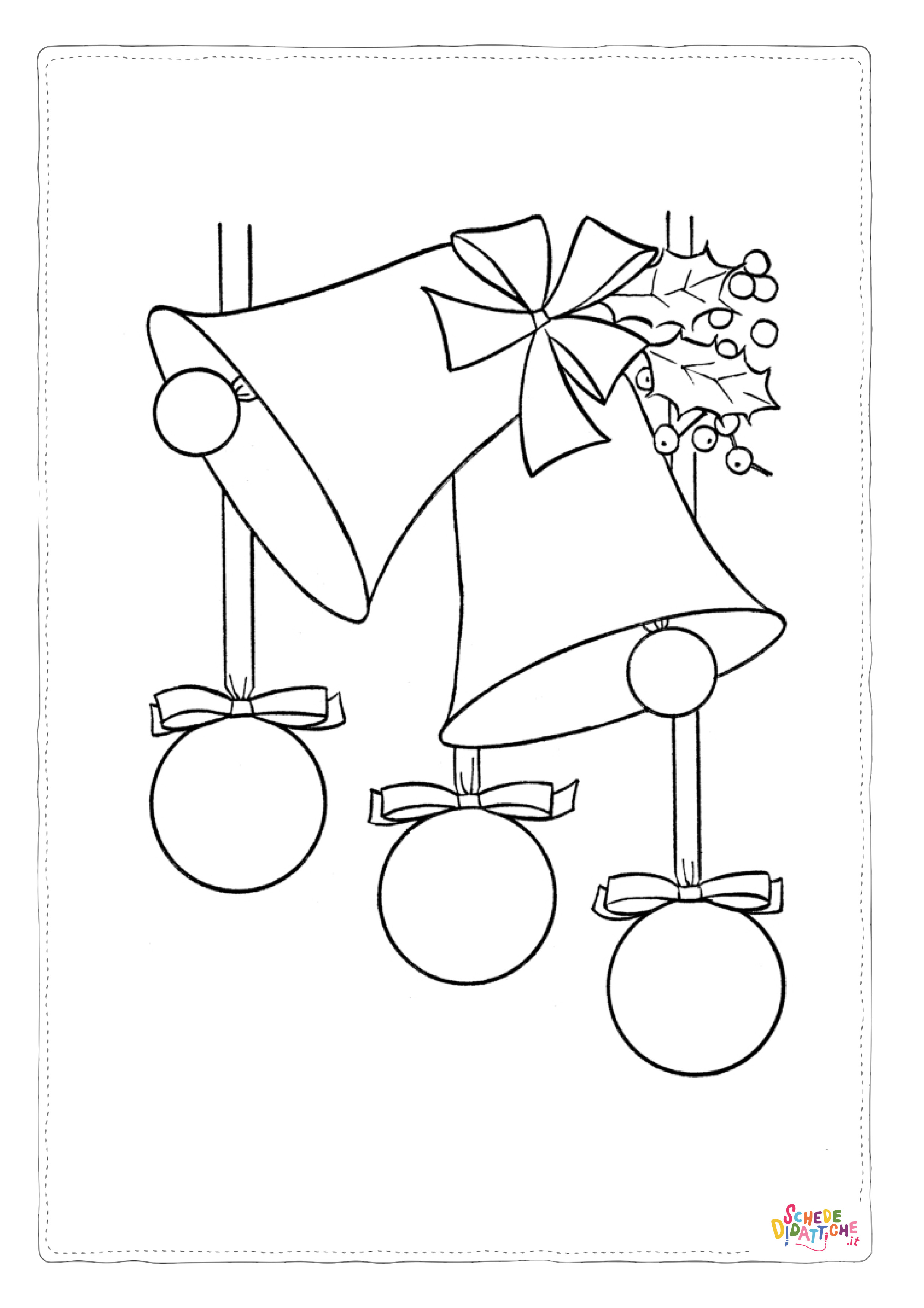 Disegno "Disegno di palla di Natale da stampare e colorare 5" Disegno di palla di Natale da stampare e colorare 5