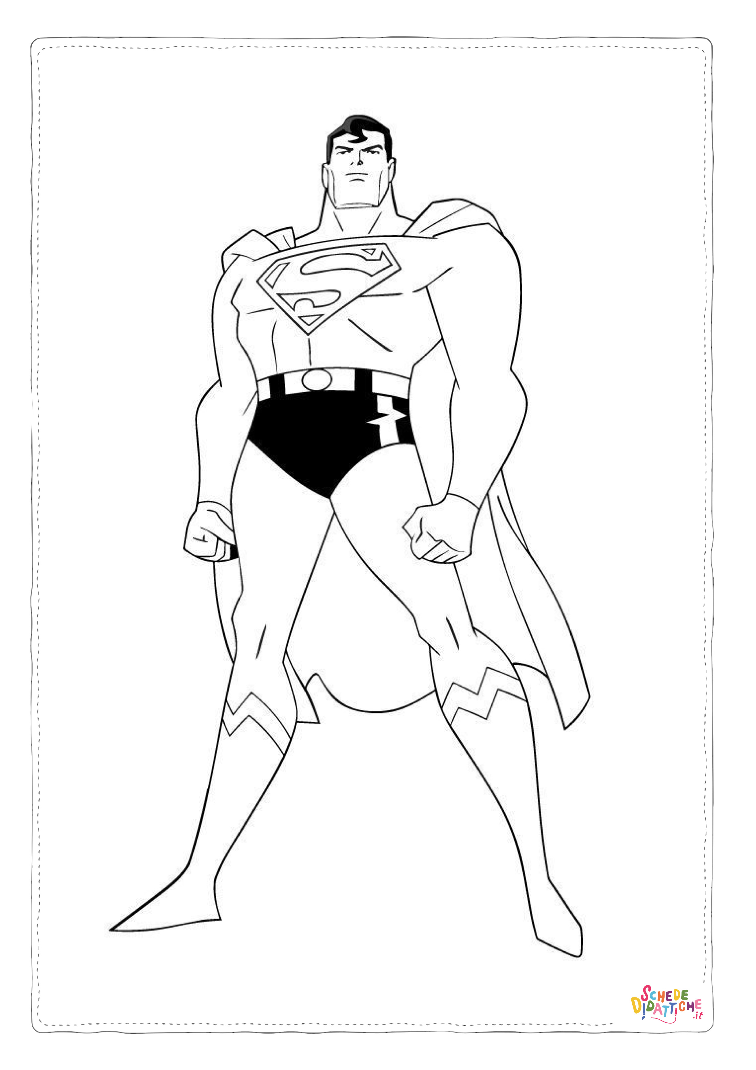 Disegno "Disegno di Superman da stampare e colorare 53" Disegno di Superman da stampare e colorare 53