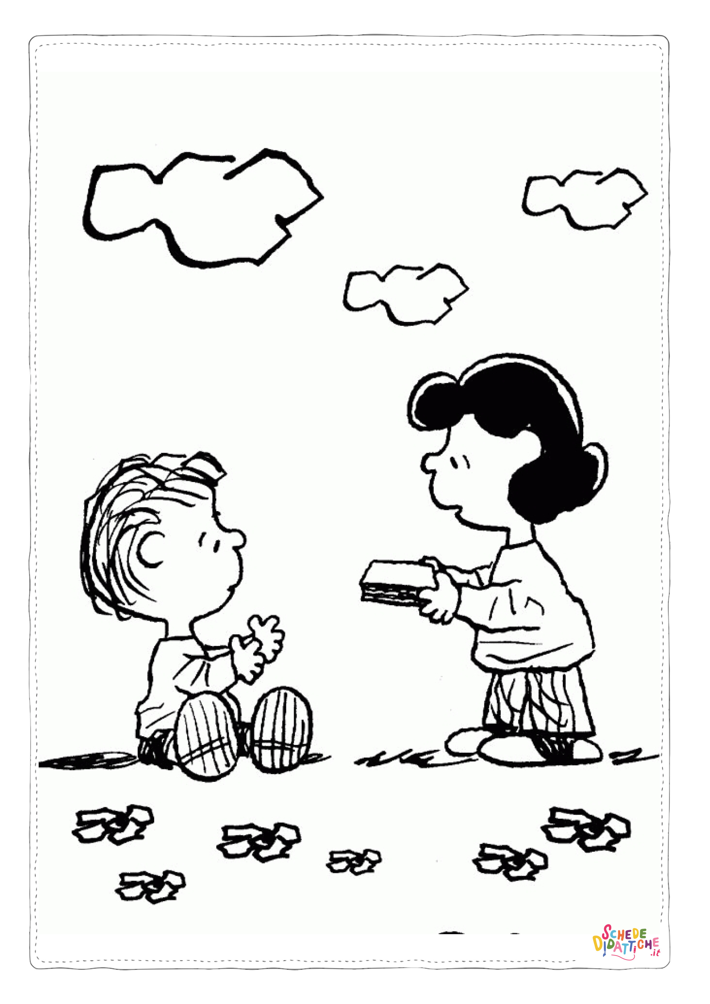 Disegno "Disegno di Snoopy da stampare e colorare 4" Disegno di Snoopy da stampare e colorare 4
