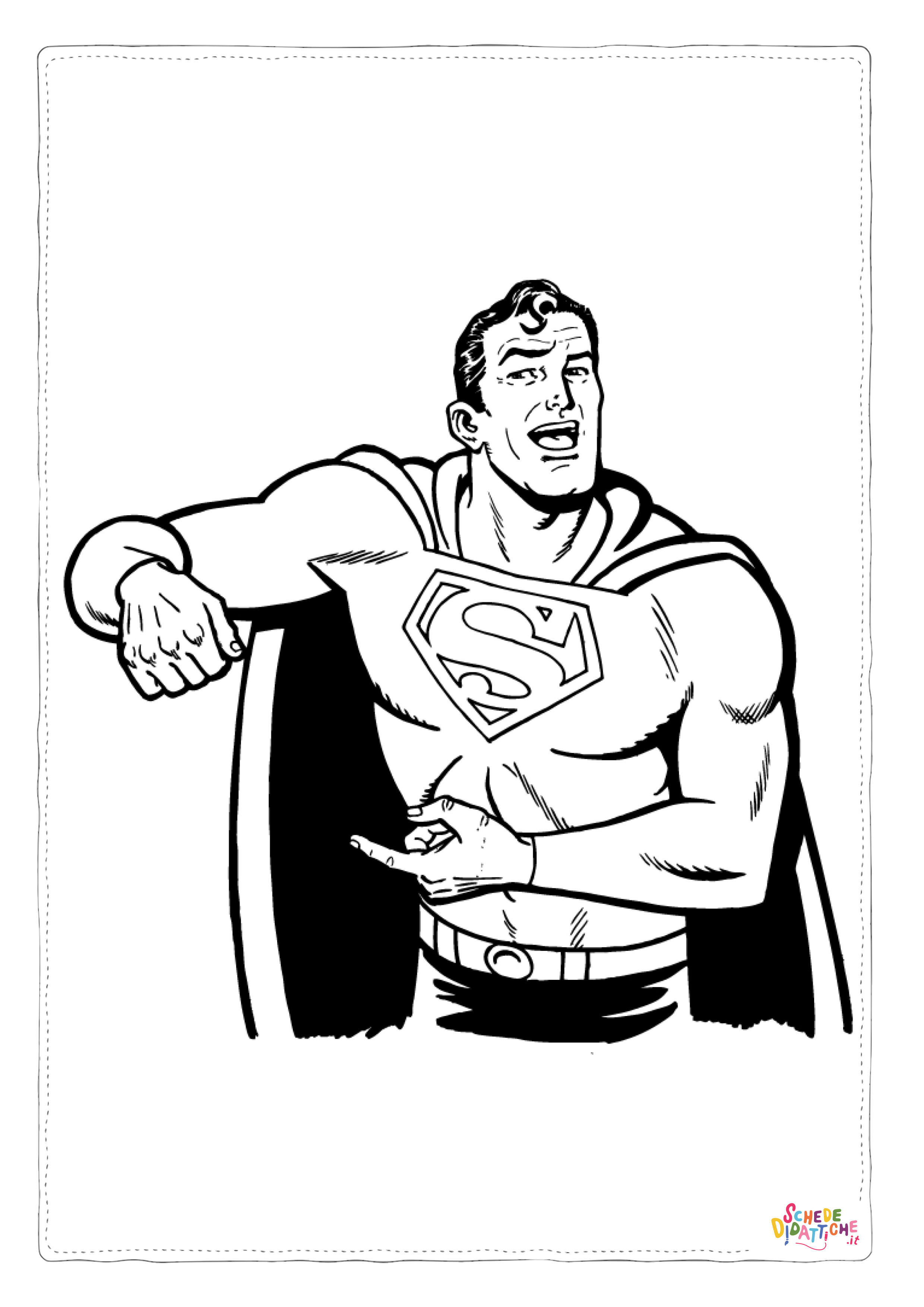 Disegno di Superman da stampare e colorare 10