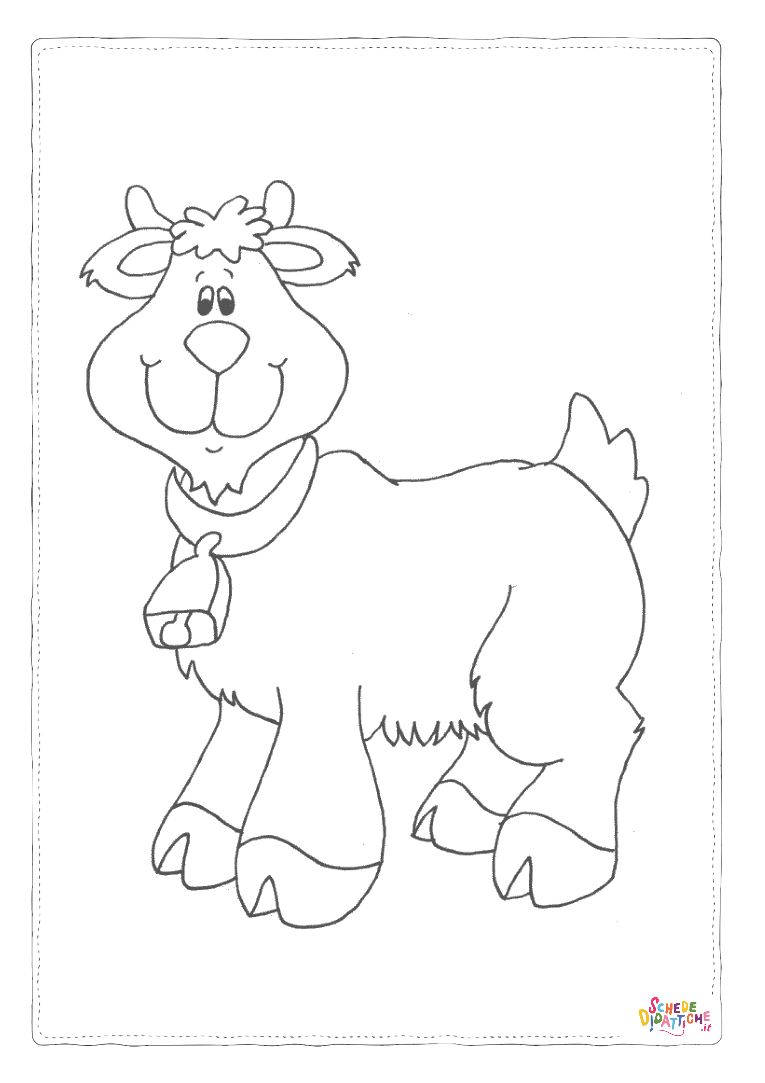 Disegno "Disegno di mucca da stampare e colorare 62" Disegno di mucca da stampare e colorare 62