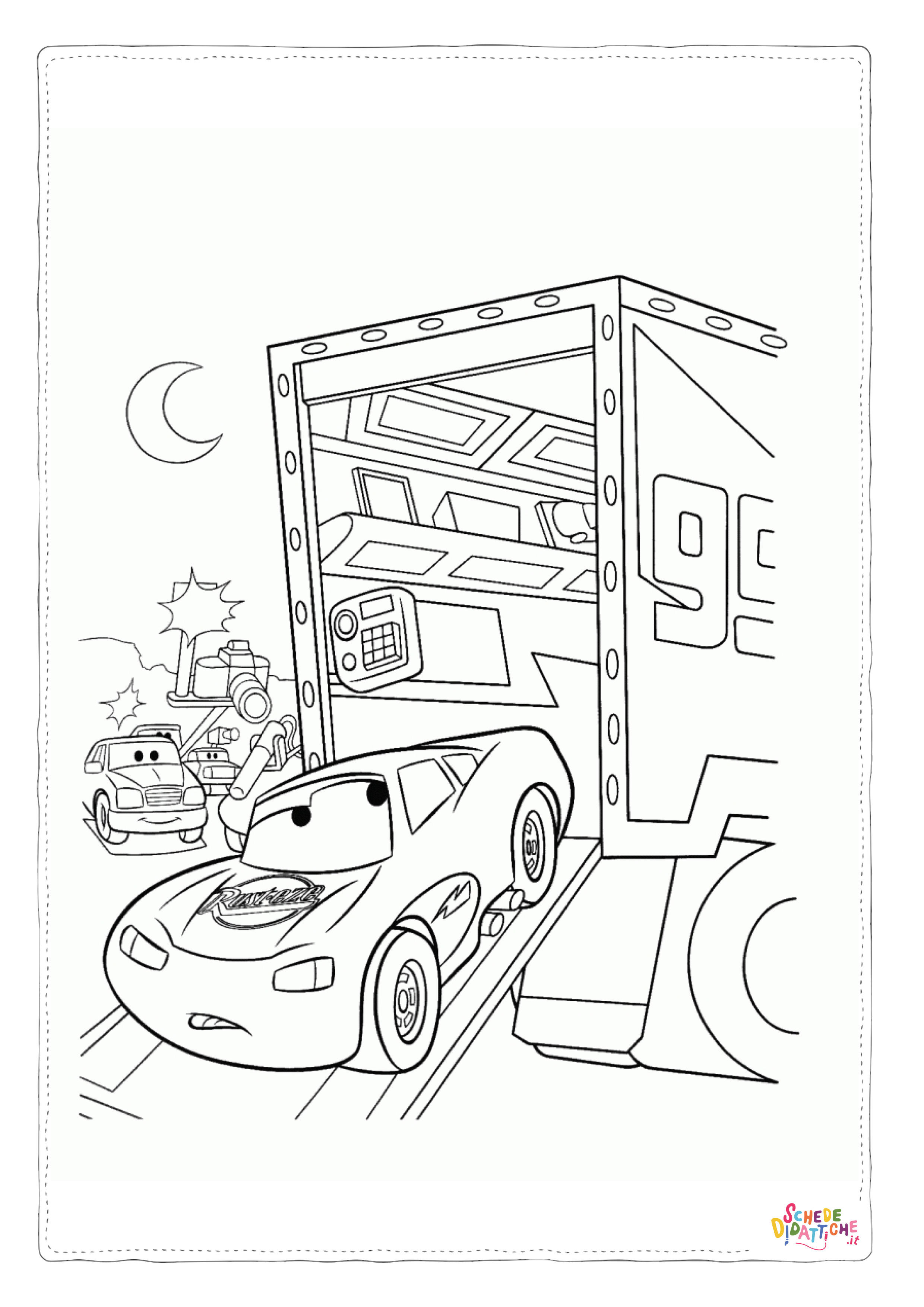 Disegno "Disegno di Cars da stampare e colorare 221" Disegno di Cars da stampare e colorare 221