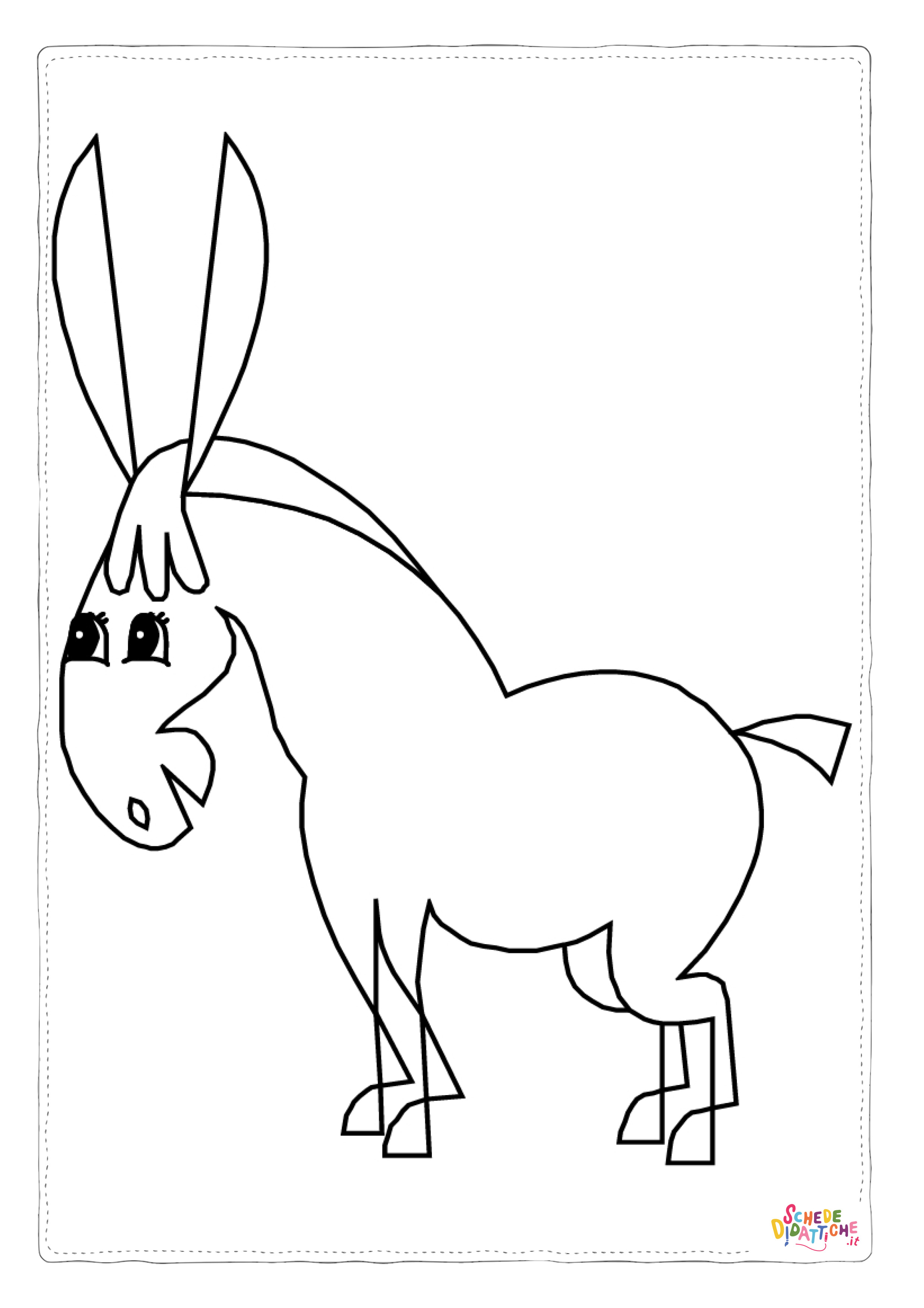 Disegno "Disegno di cavallo da stampare e colorare 5" Disegno di cavallo da stampare e colorare 5