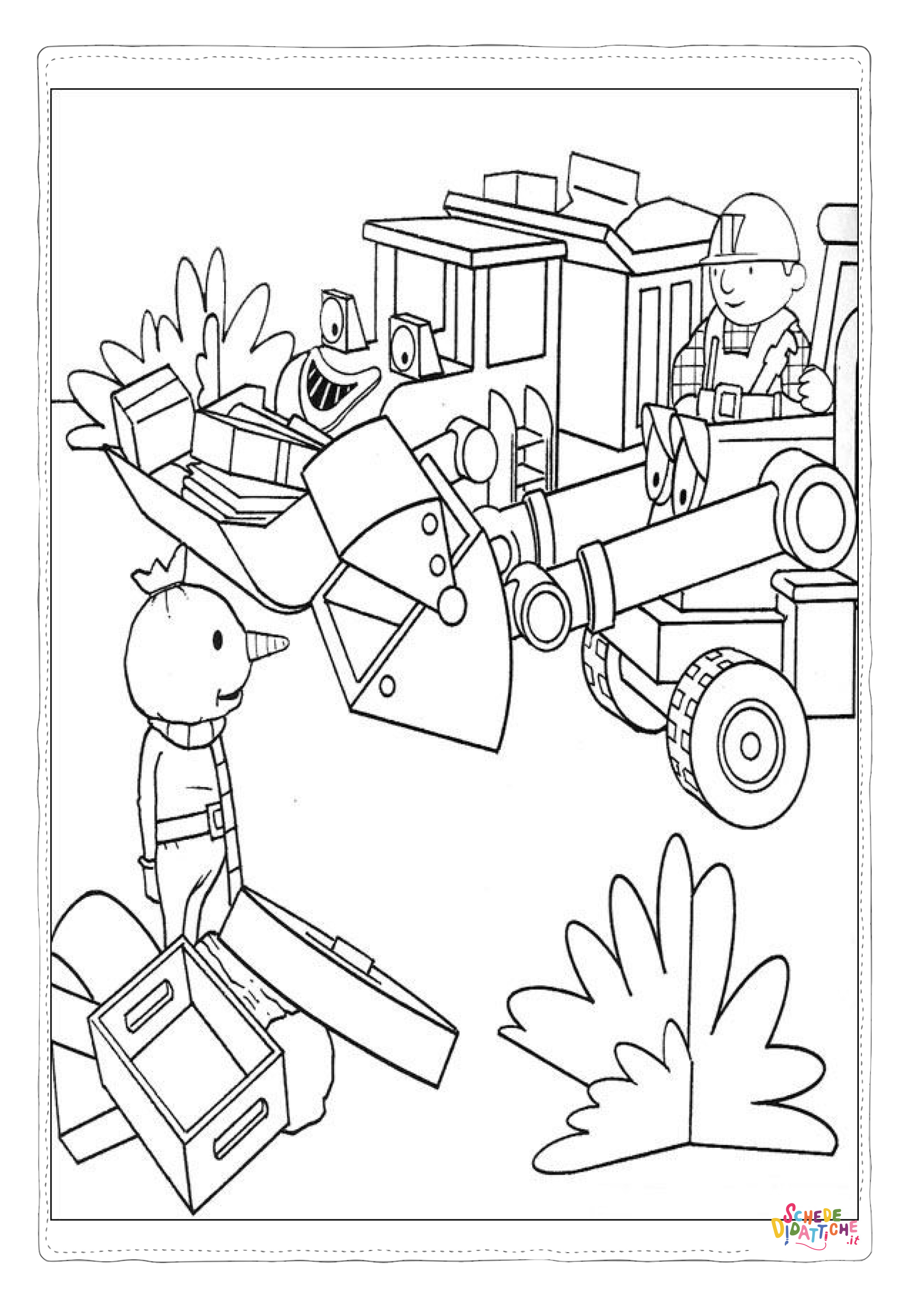 Disegno di Bob aggiustatutto da stampare e colorare 27