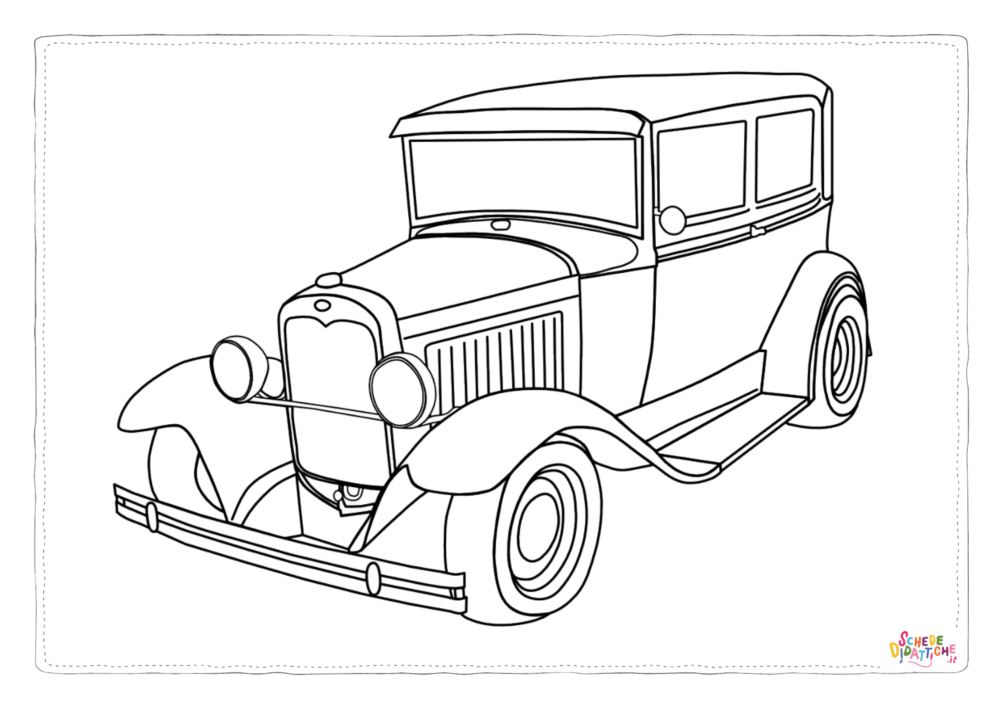 Disegno "Disegno di automobile da stampare e colorare 283" Disegno di automobile da stampare e colorare 283