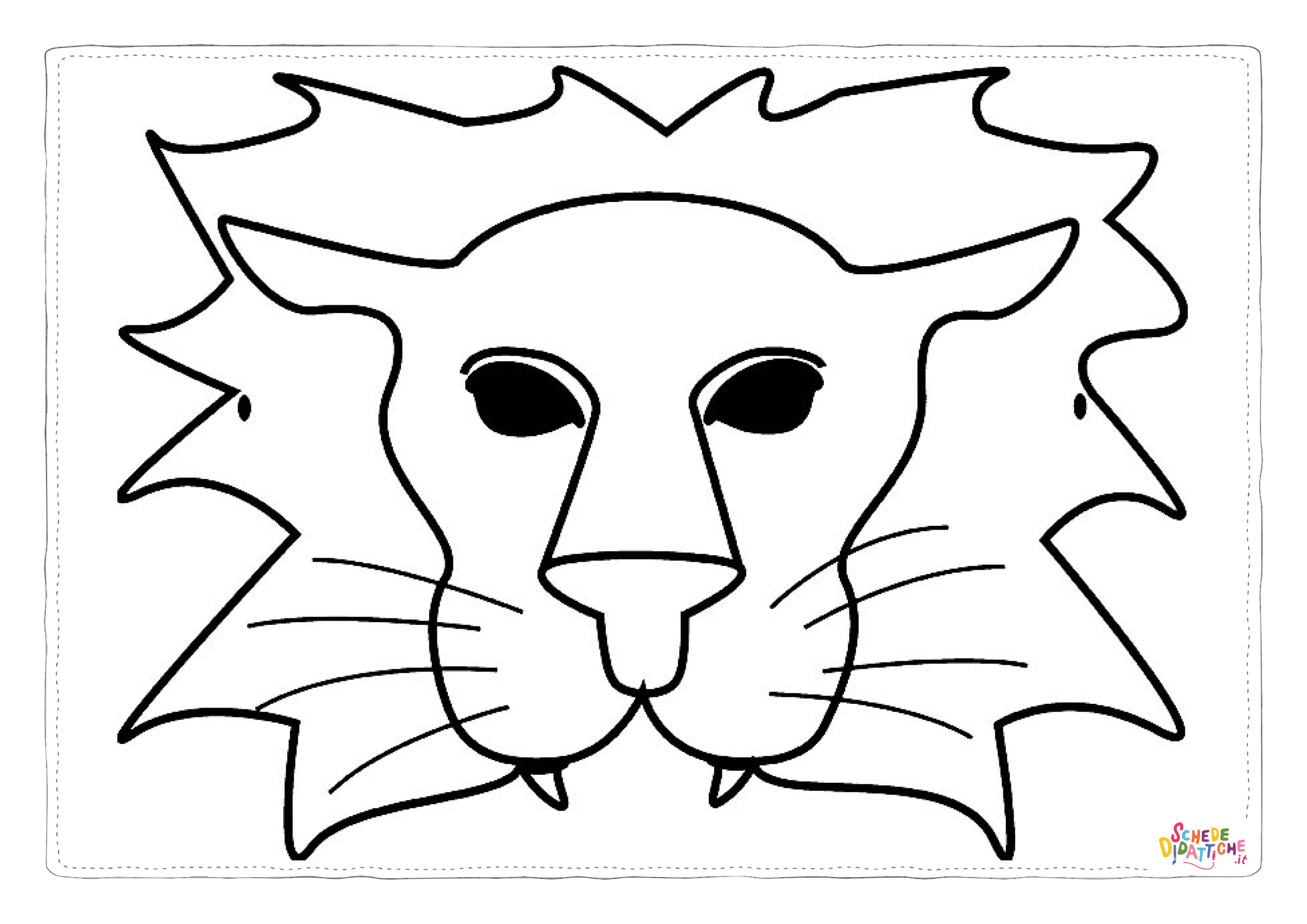 Disegno "Disegno di maschera da stampare e colorare 39" Disegno di maschera da stampare e colorare 39