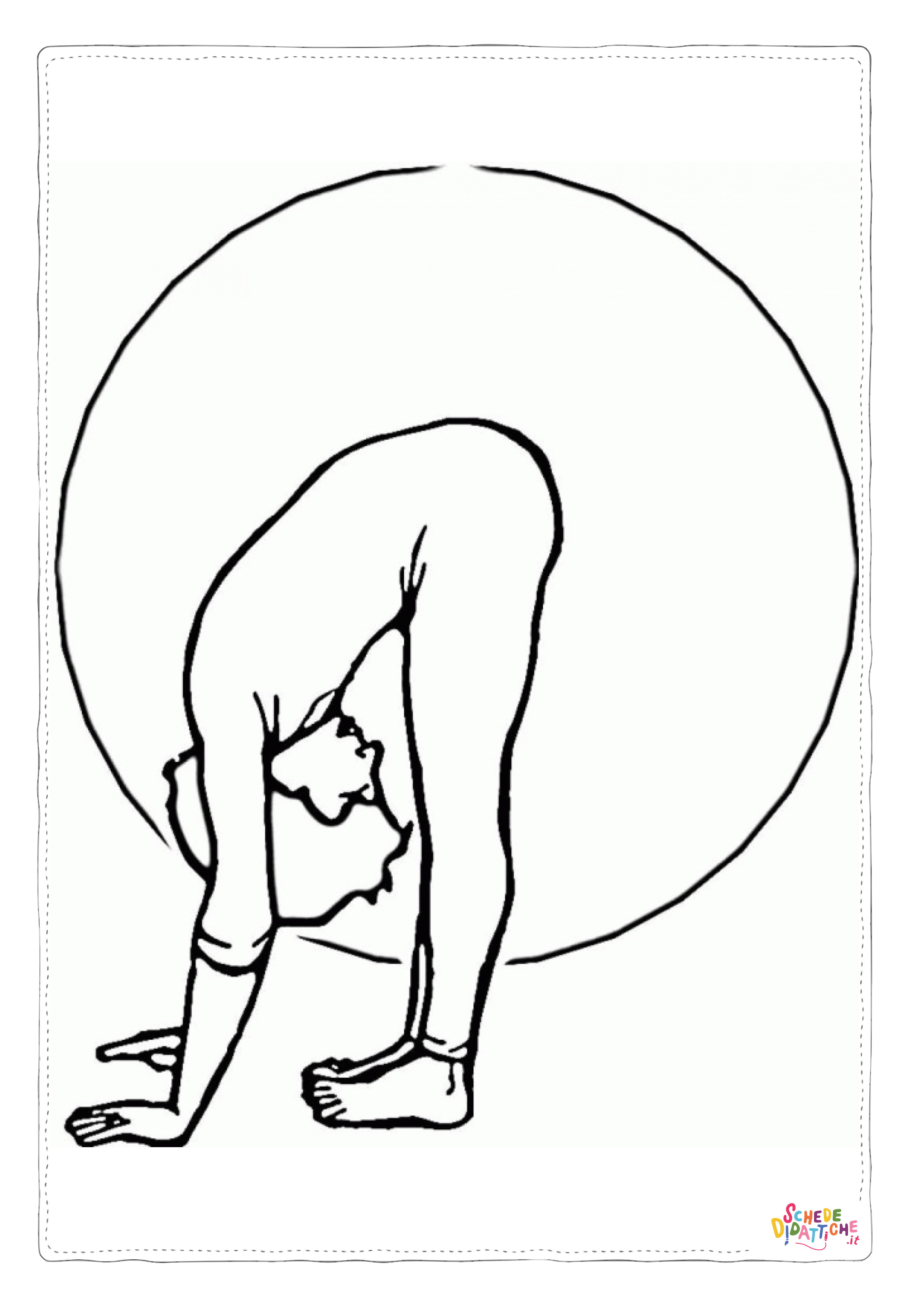 Disegno "Disegno di ginnastica da stampare e colorare 11" Disegno di ginnastica da stampare e colorare 11