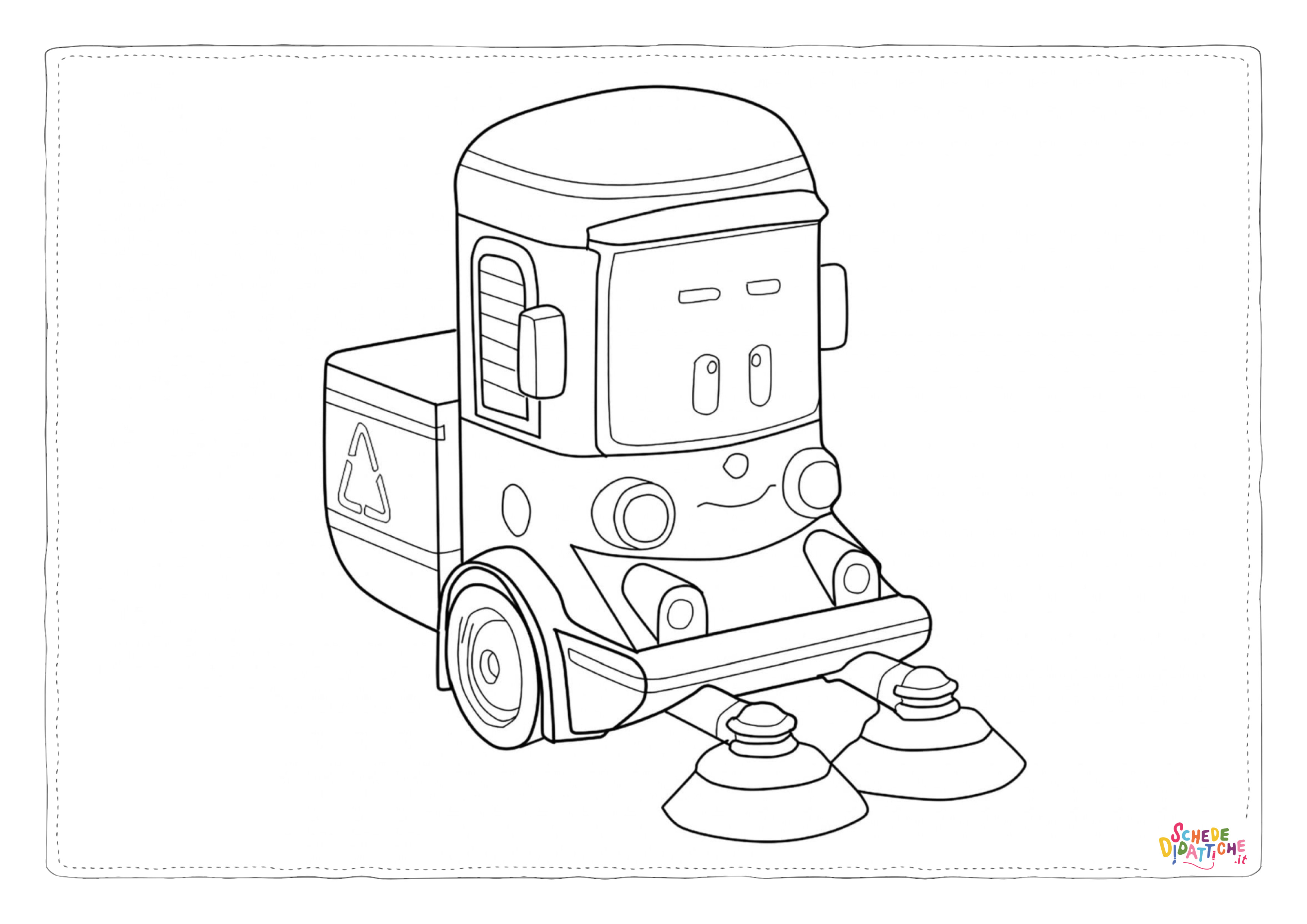 Disegno "Disegno di Robocar da stampare e colorare 19" Disegno di Robocar da stampare e colorare 19