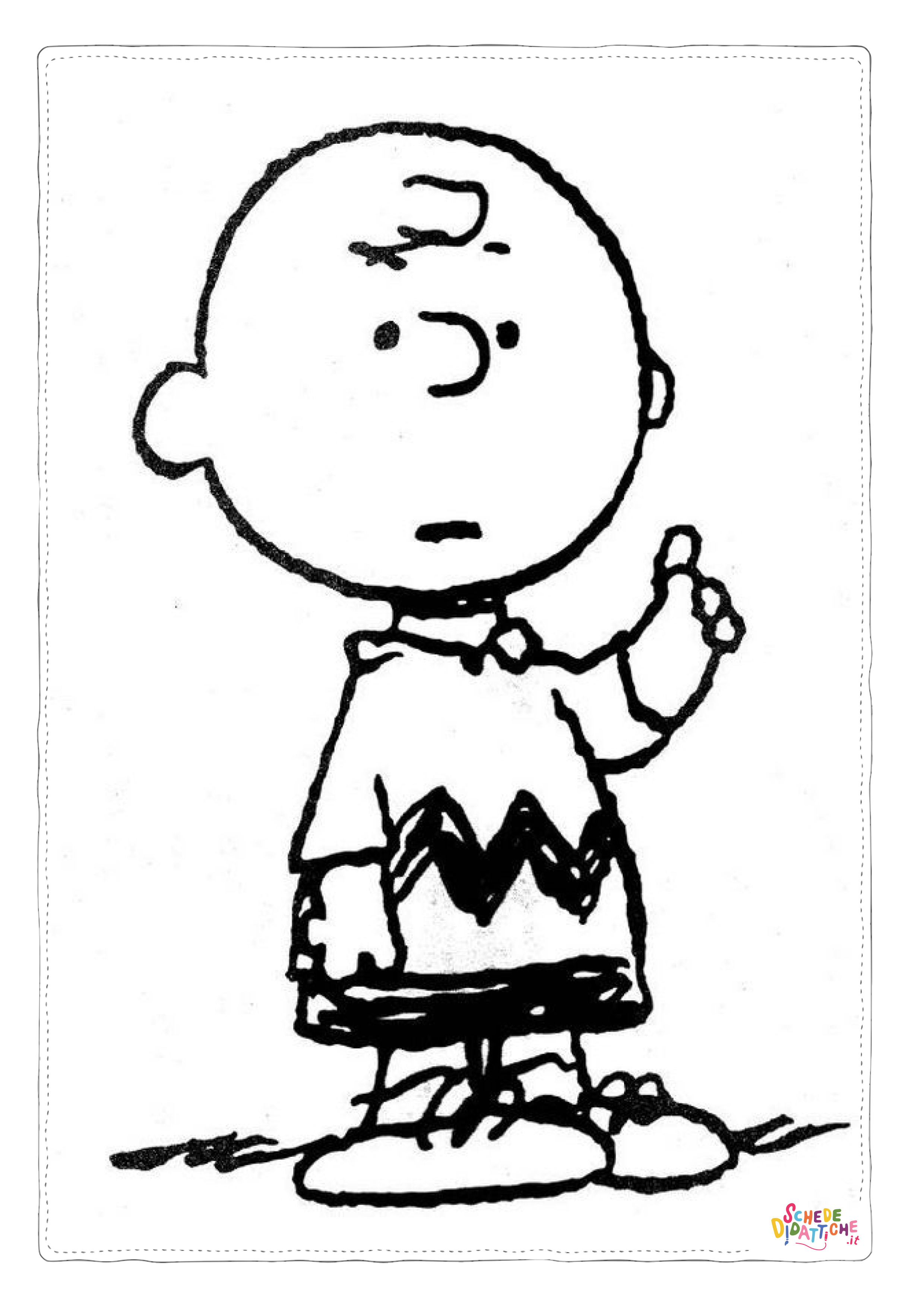 Disegno di Snoopy da stampare e colorare 19