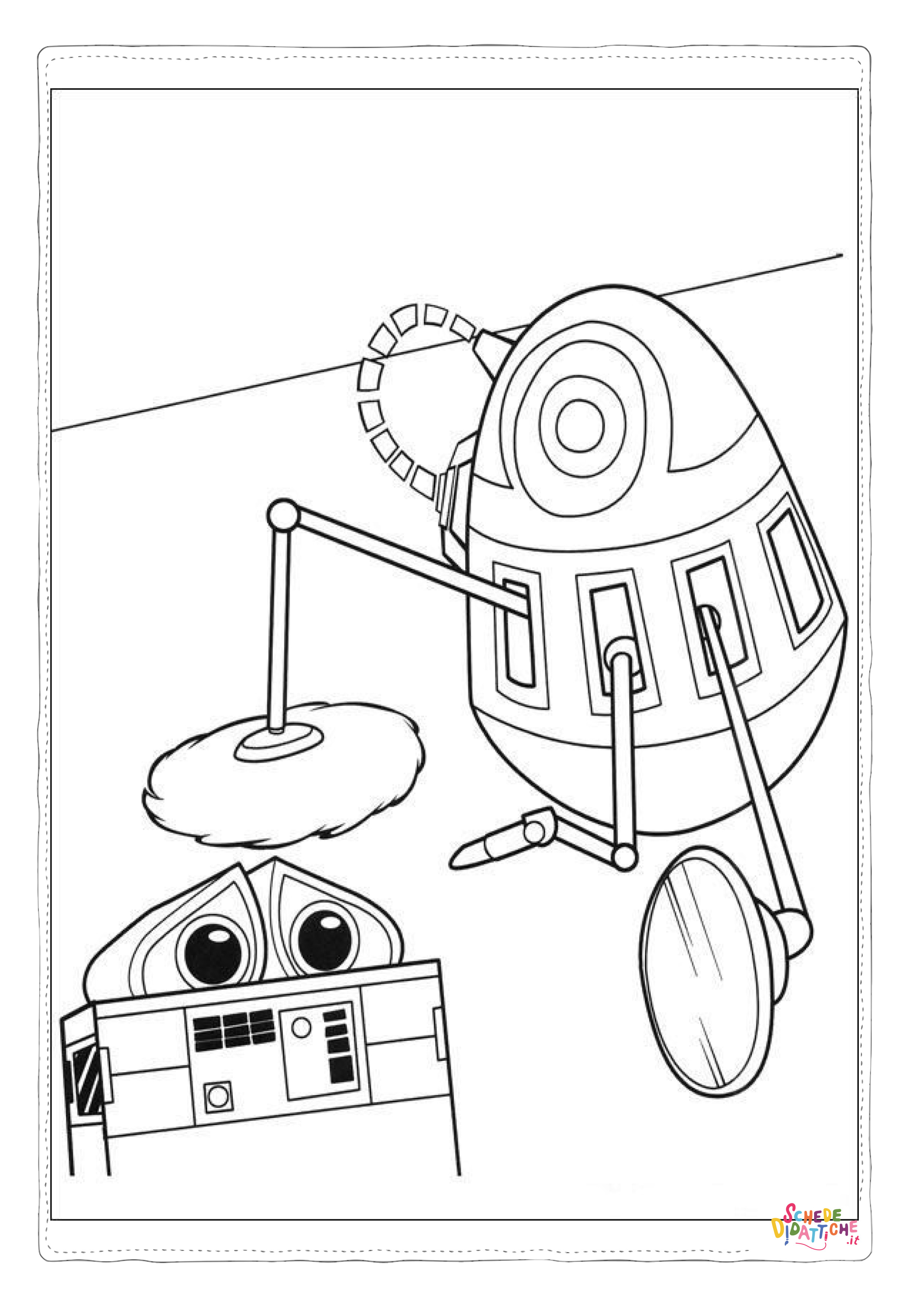 Disegno "Disegno di Wall-E da stampare e colorare 29" Disegno di Wall-E da stampare e colorare 29