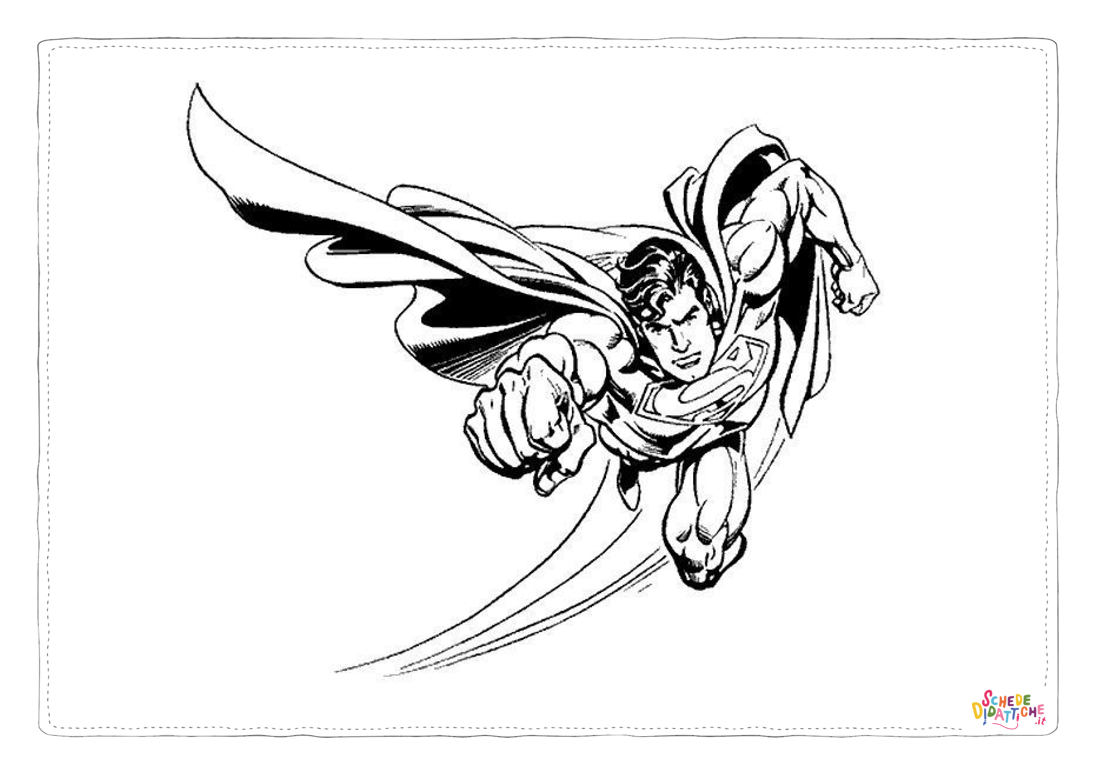Disegno di Superman da stampare e colorare 70