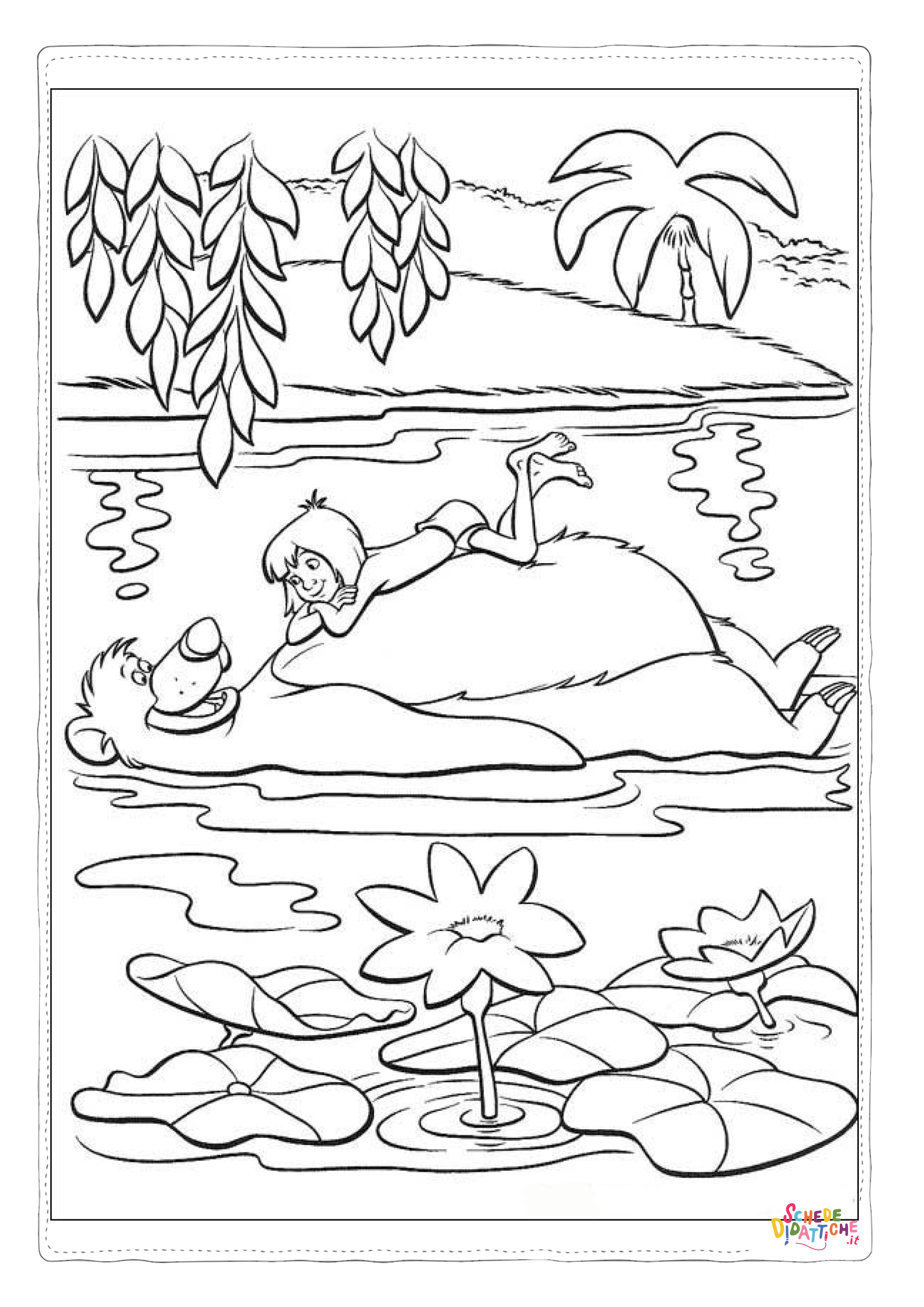 Disegno "Disegno di Il libro della giungla da stampare e colorare 31" Disegno di Il libro della giungla da stampare e colorare 31