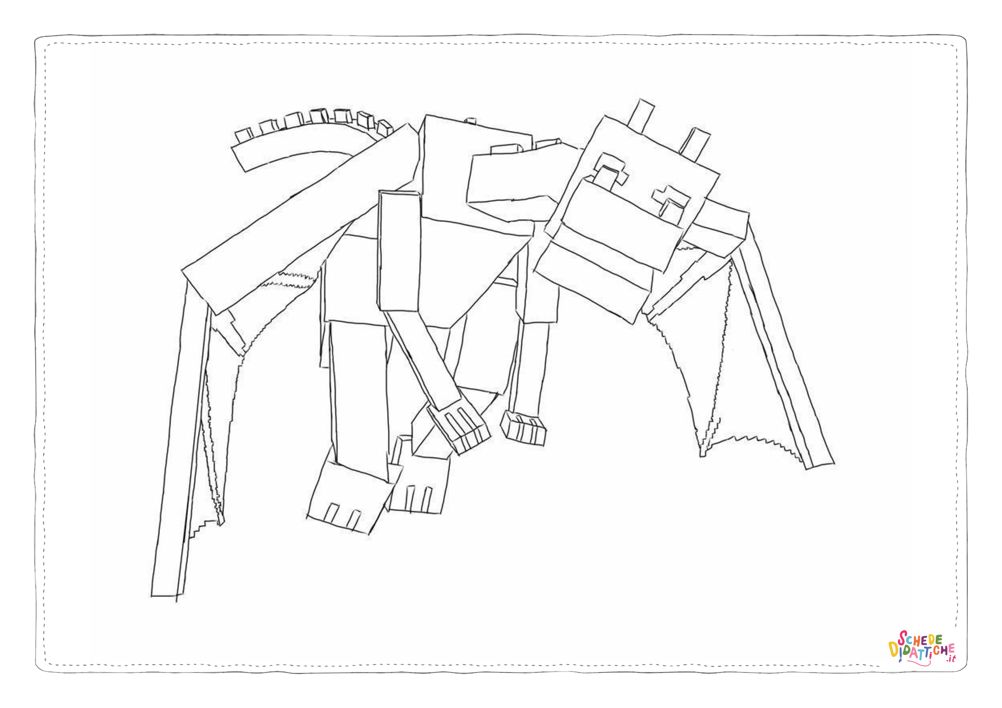 Disegno "Disegno di Minecraft da stampare e colorare 4" Disegno di Minecraft da stampare e colorare 4