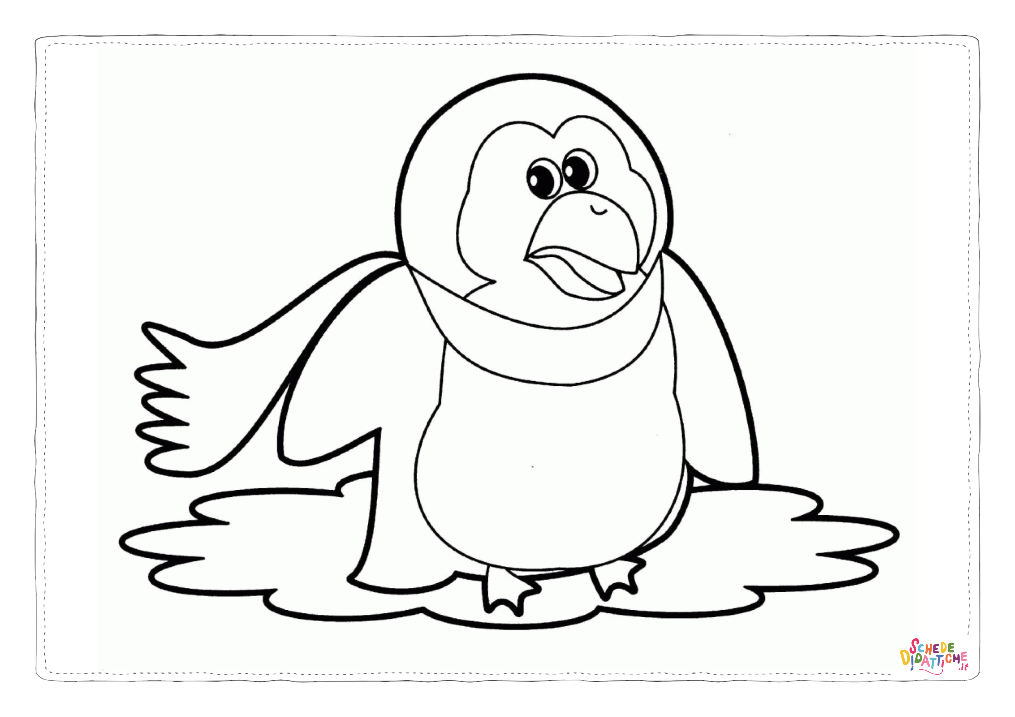 Disegno di pinguino da stampare e colorare 19