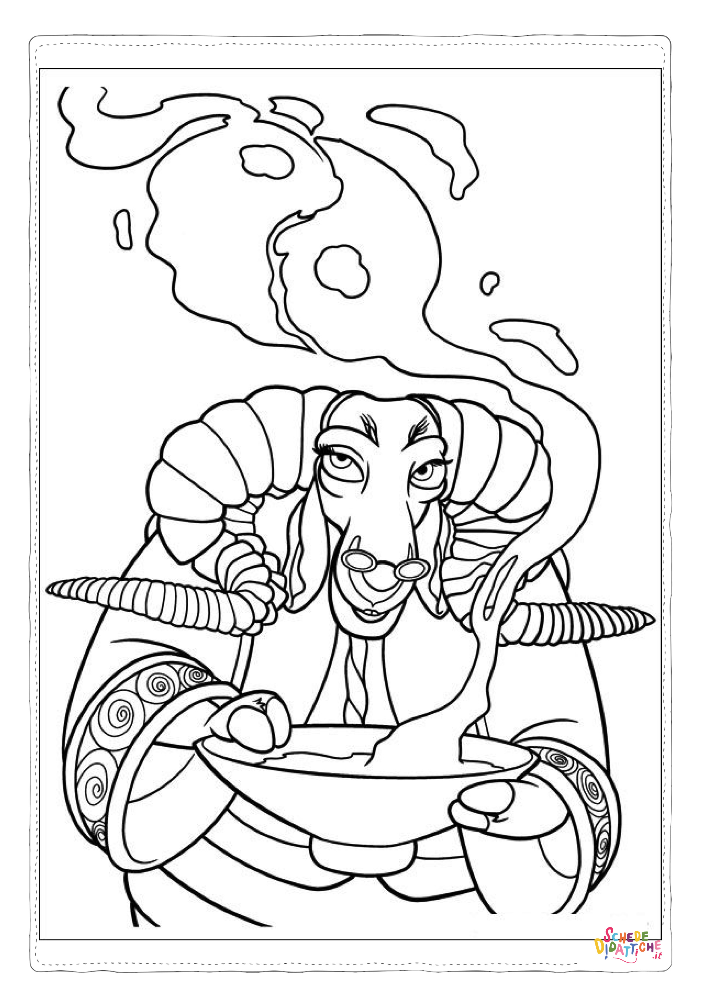 Disegno di Kung Fu Panda da stampare e colorare 19