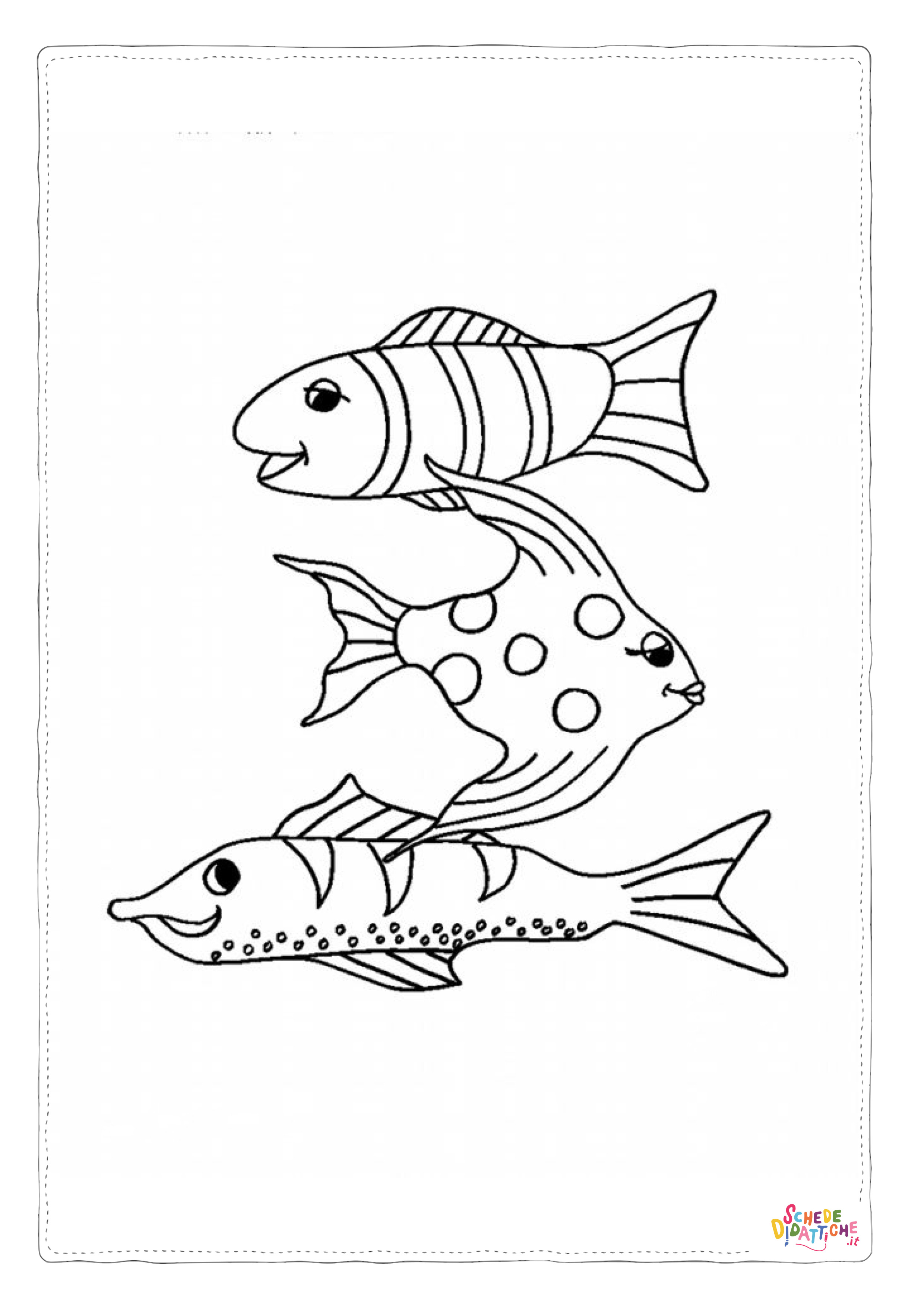 Disegno "Disegno di pesce da stampare e colorare 247" Disegno di pesce da stampare e colorare 247