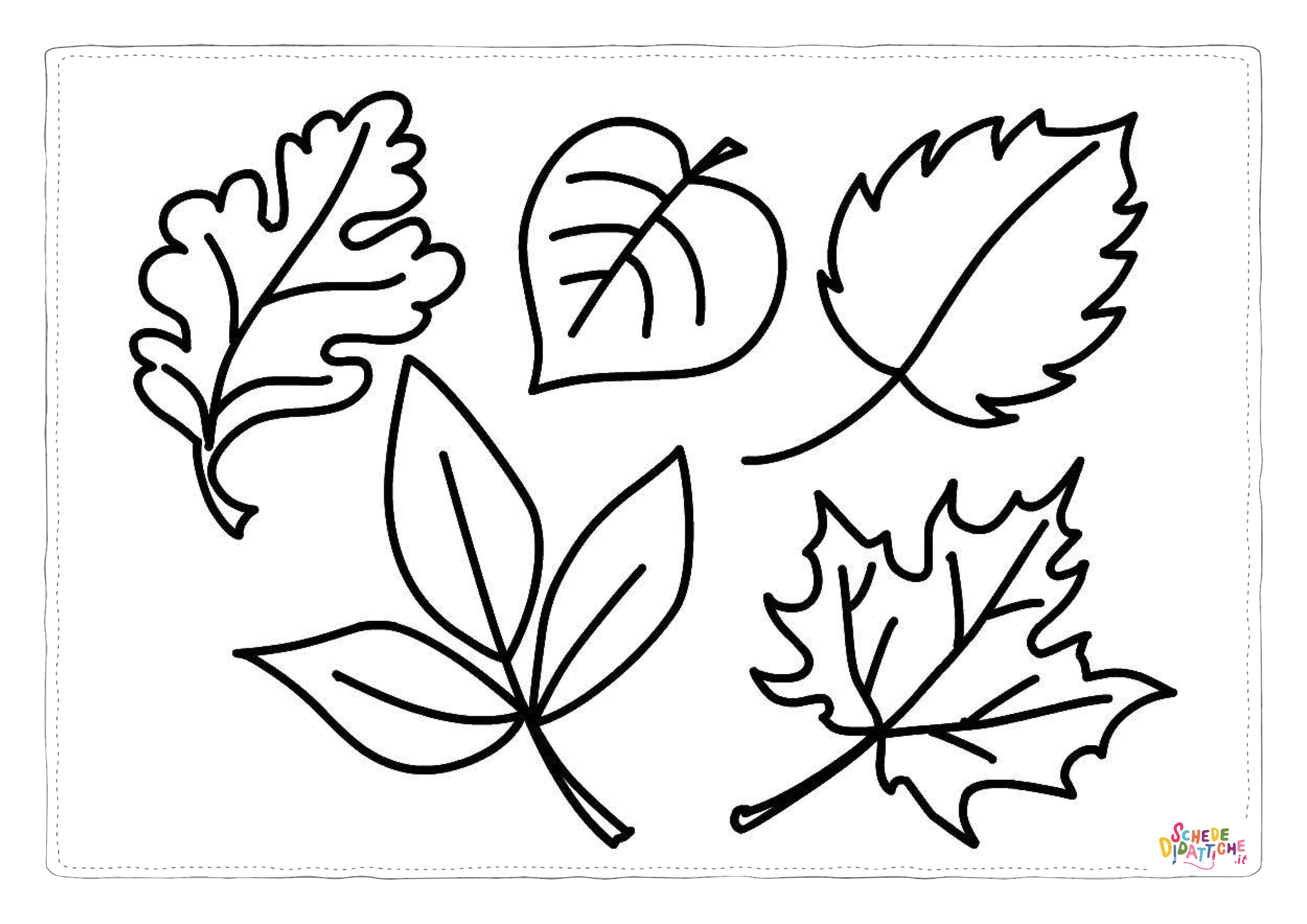 Disegno "Disegno di foglia da stampare e colorare 168" Disegno di foglia da stampare e colorare 168