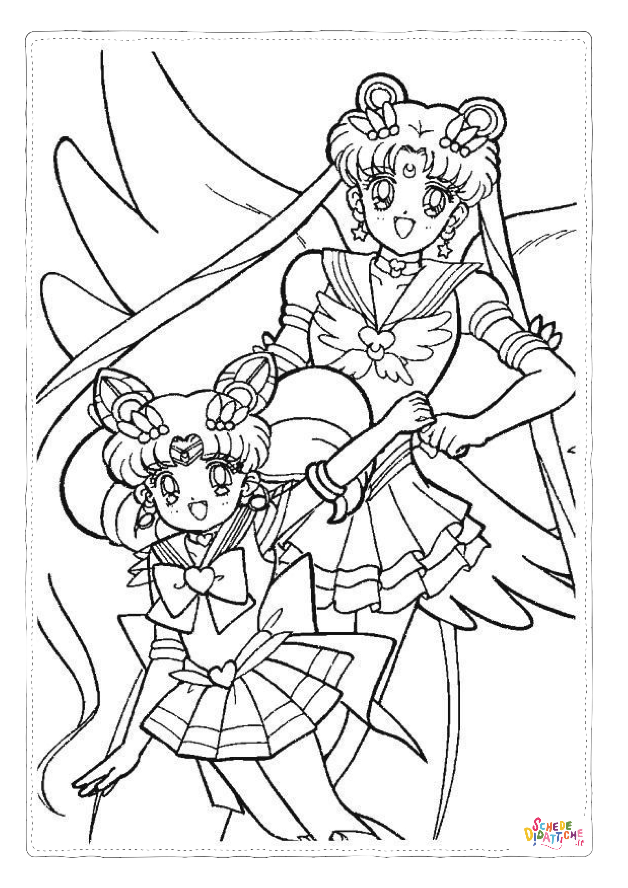Disegno "Disegno di Sailor Moon da stampare e colorare 74" Disegno di Sailor Moon da stampare e colorare 74