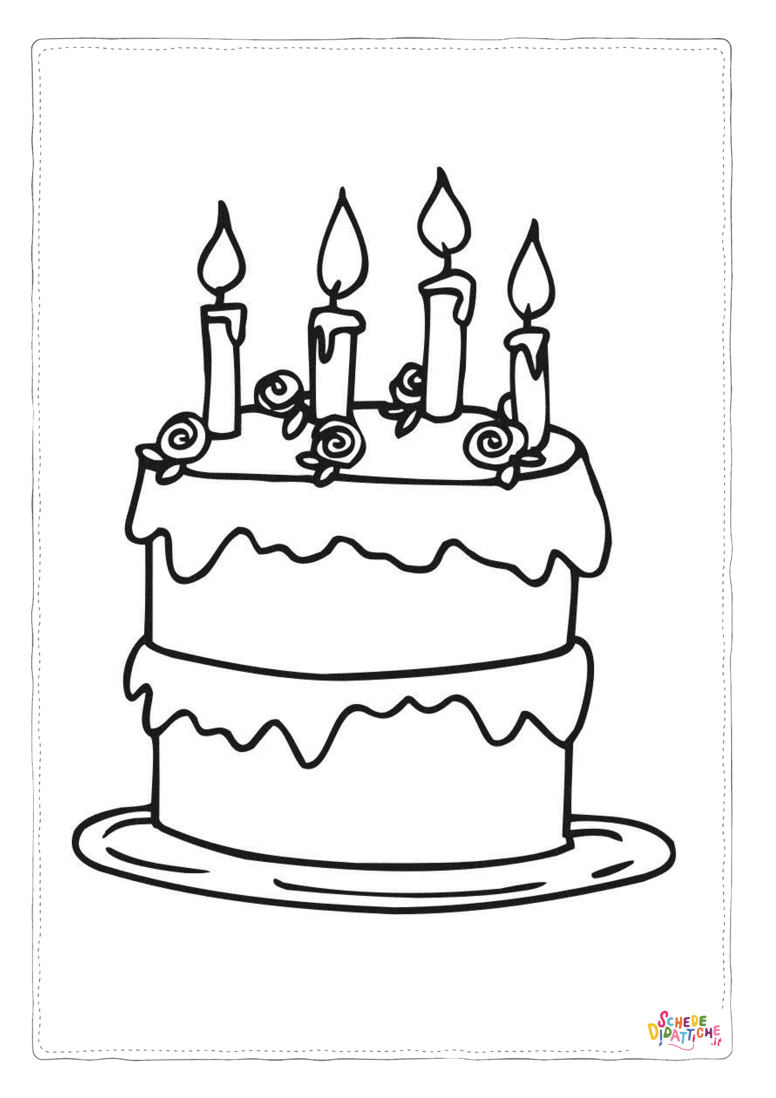 Disegno "Disegno di compleanno da stampare e colorare 111" Disegno di compleanno da stampare e colorare 111
