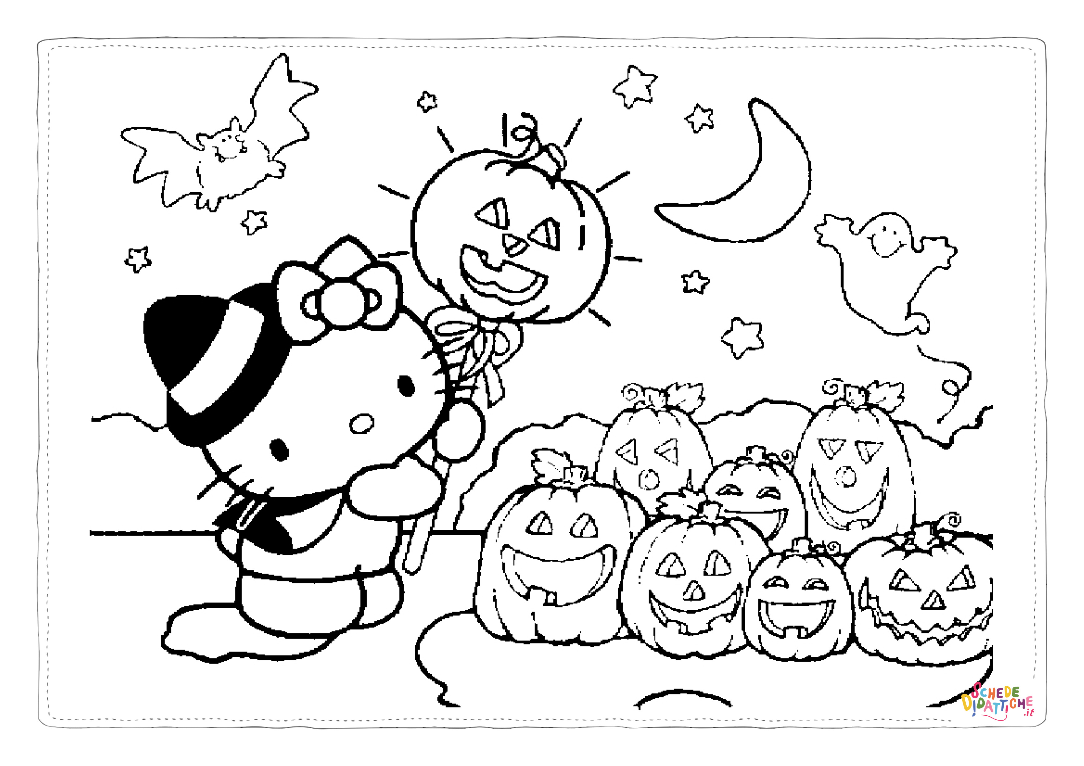 Disegno "Disegno di zucca di Halloween da stampare e colorare 170" Disegno di zucca di Halloween da stampare e colorare 170