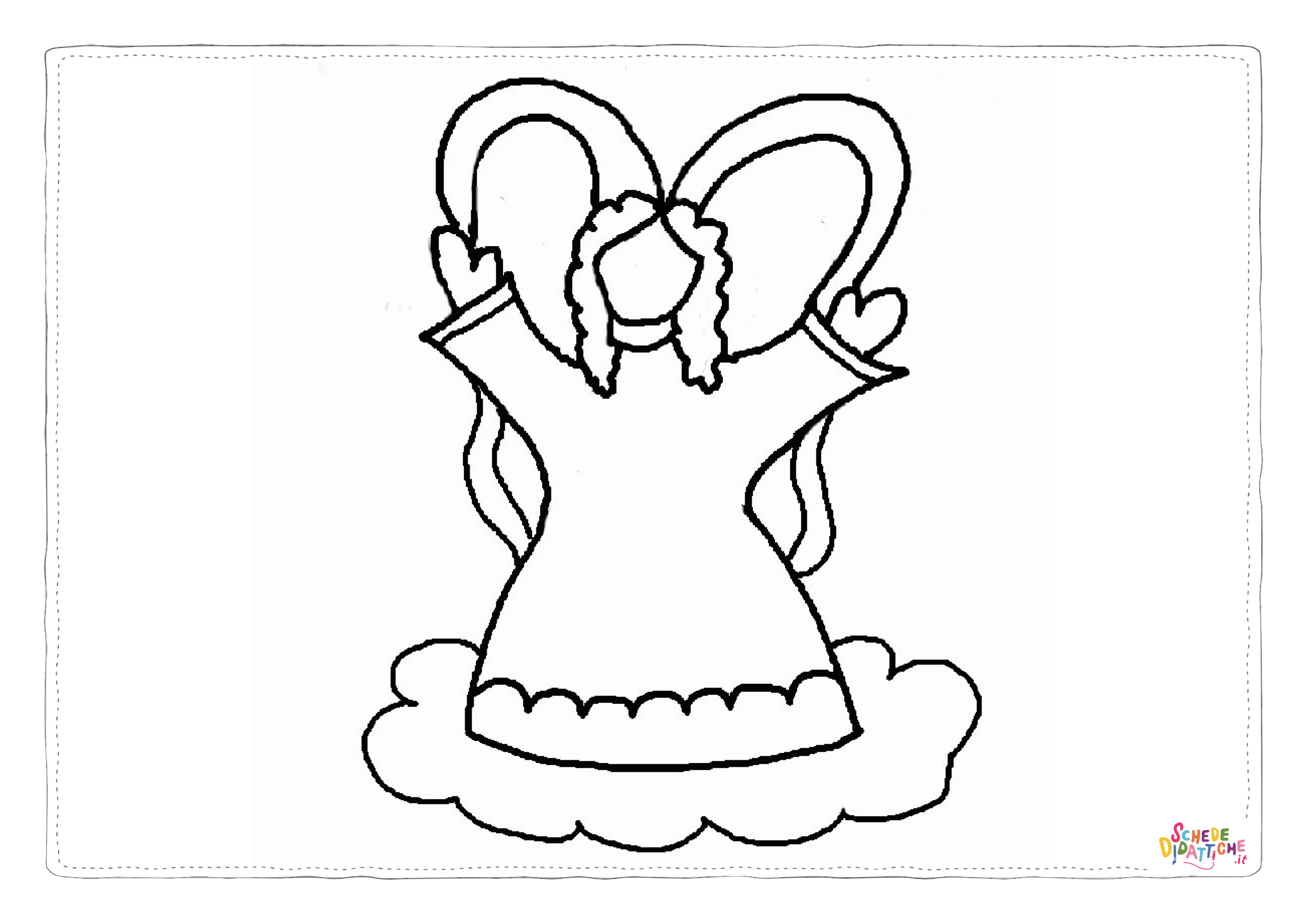 Disegno di angelo da stampare e colorare 34