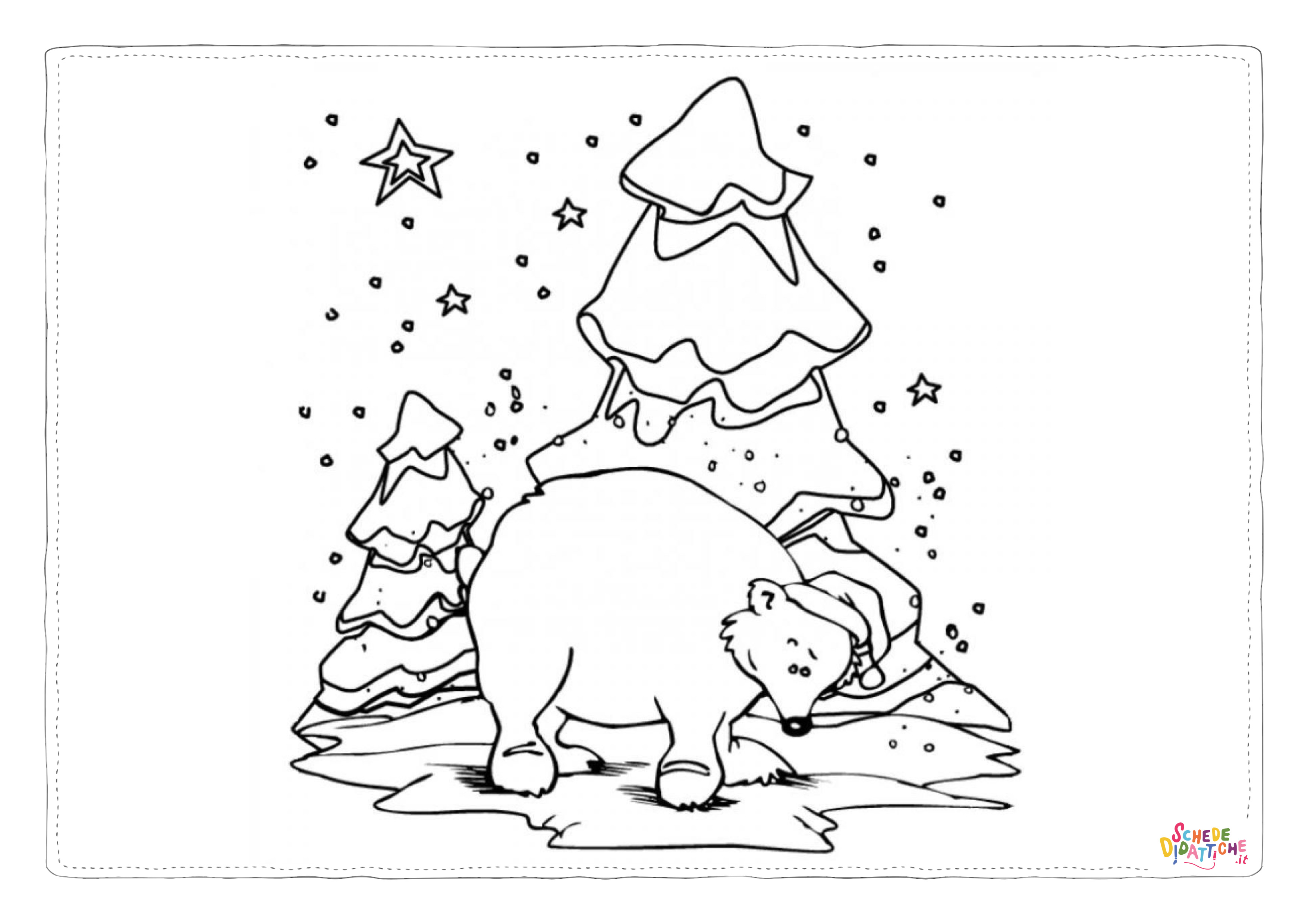 Disegno "Disegno di albero di Natale da stampare e colorare 238" Disegno di albero di Natale da stampare e colorare 238