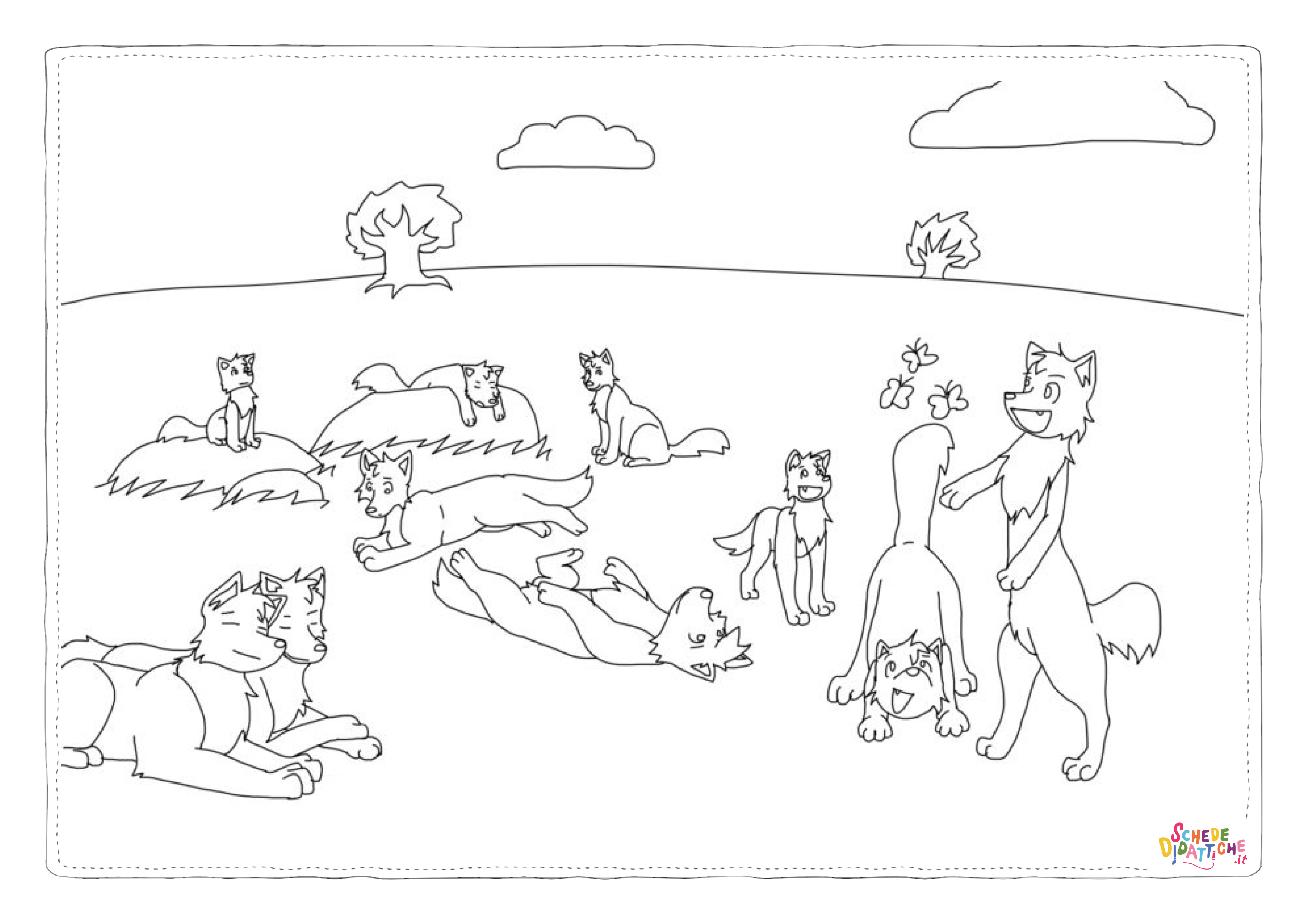 Disegno "Disegno di volpe da stampare e colorare 100" Disegno di volpe da stampare e colorare 100
