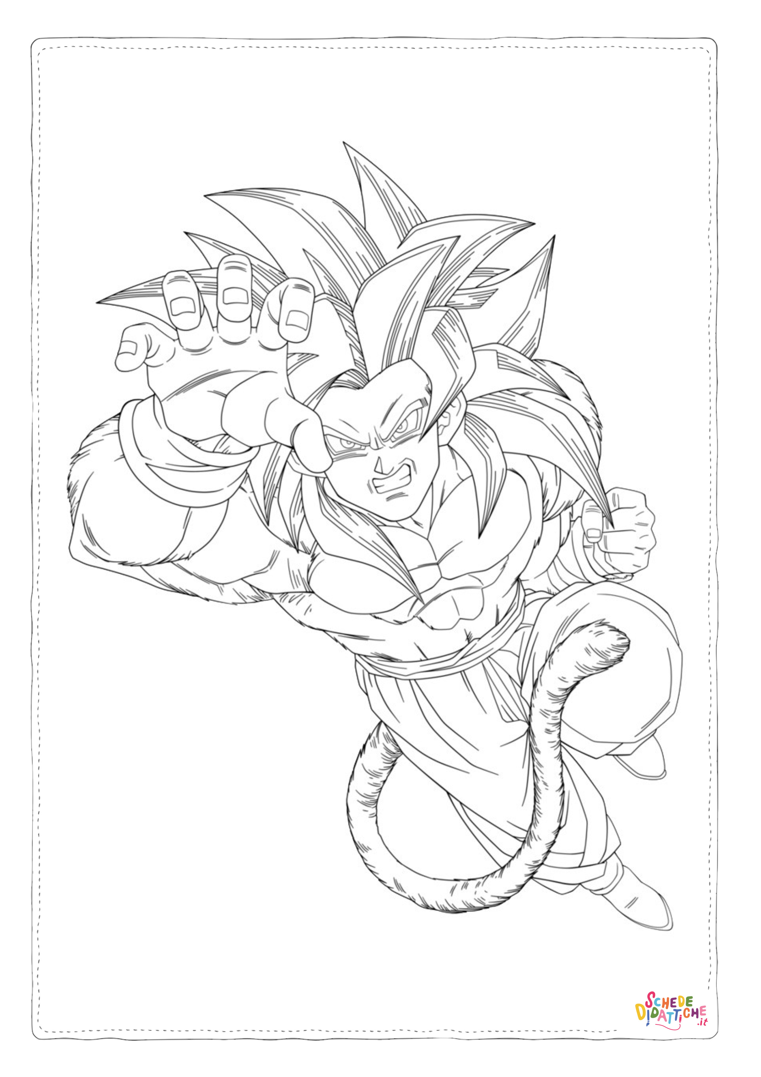 Disegno "Disegno di Dragon Ball da stampare e colorare 129" Disegno di Dragon Ball da stampare e colorare 129