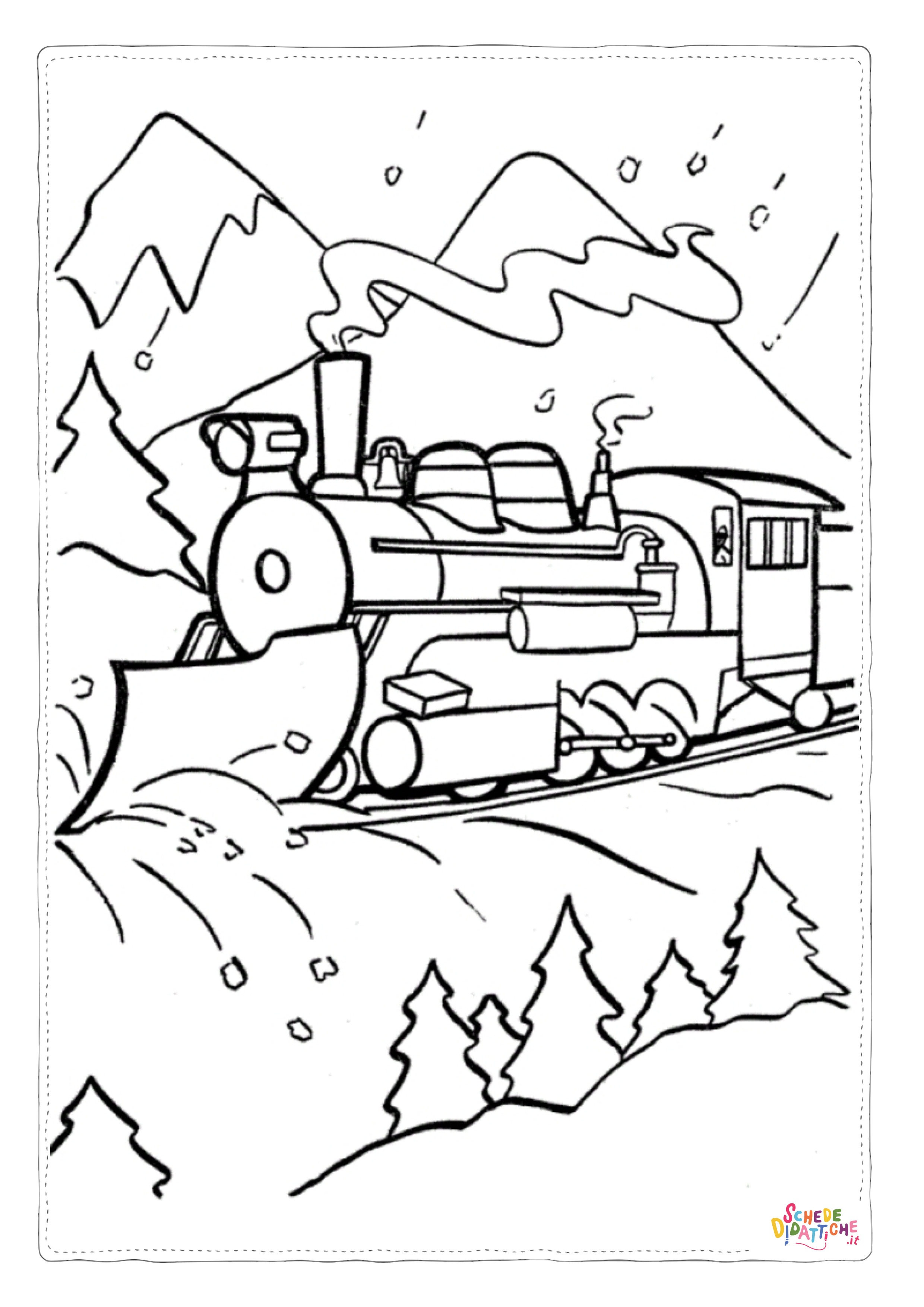 Disegno "Disegno di treno da stampare e colorare 65" Disegno di treno da stampare e colorare 65