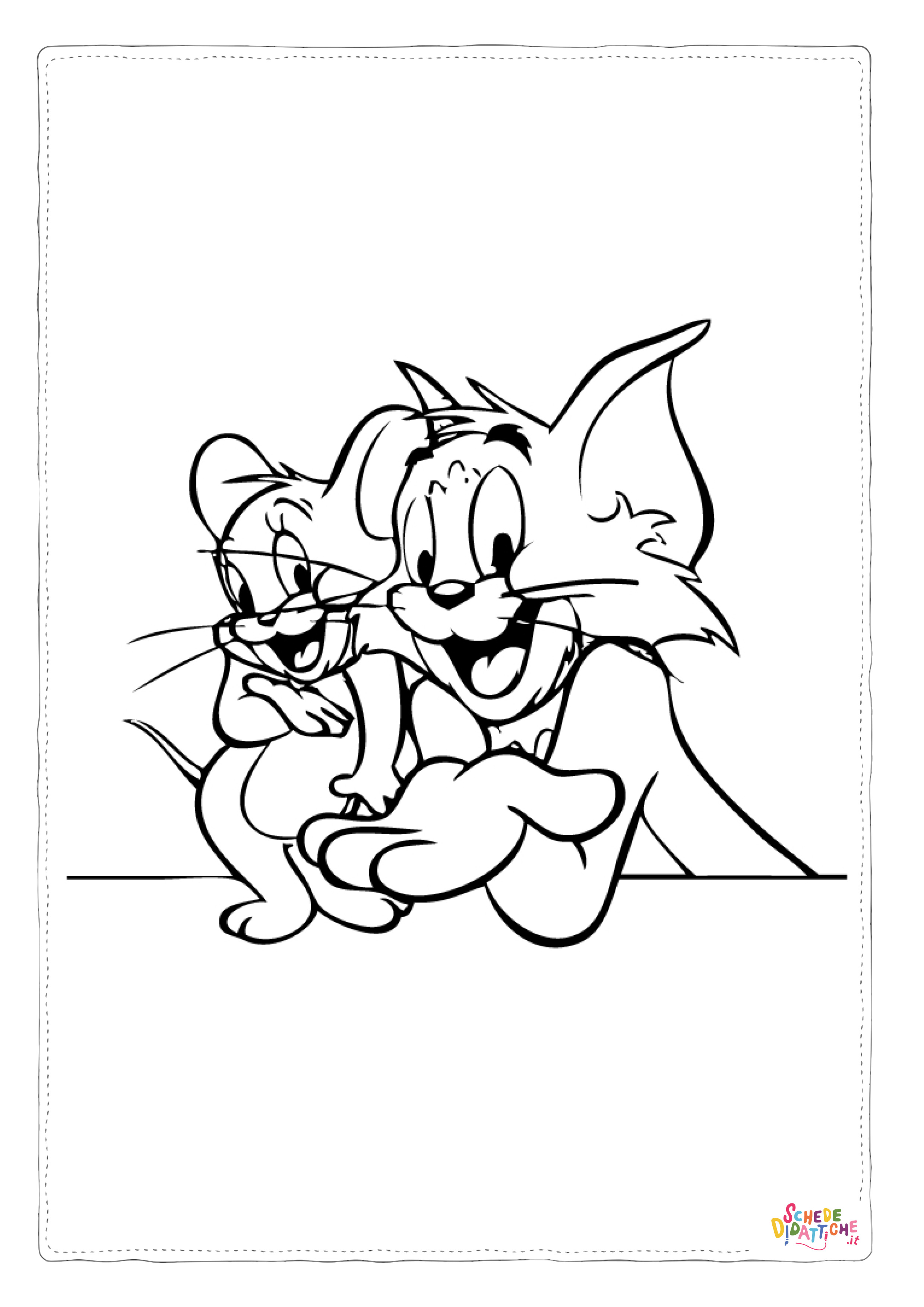 Disegno "Disegno di Tom e Jerry da stampare e colorare 30" Disegno di Tom e Jerry da stampare e colorare 30