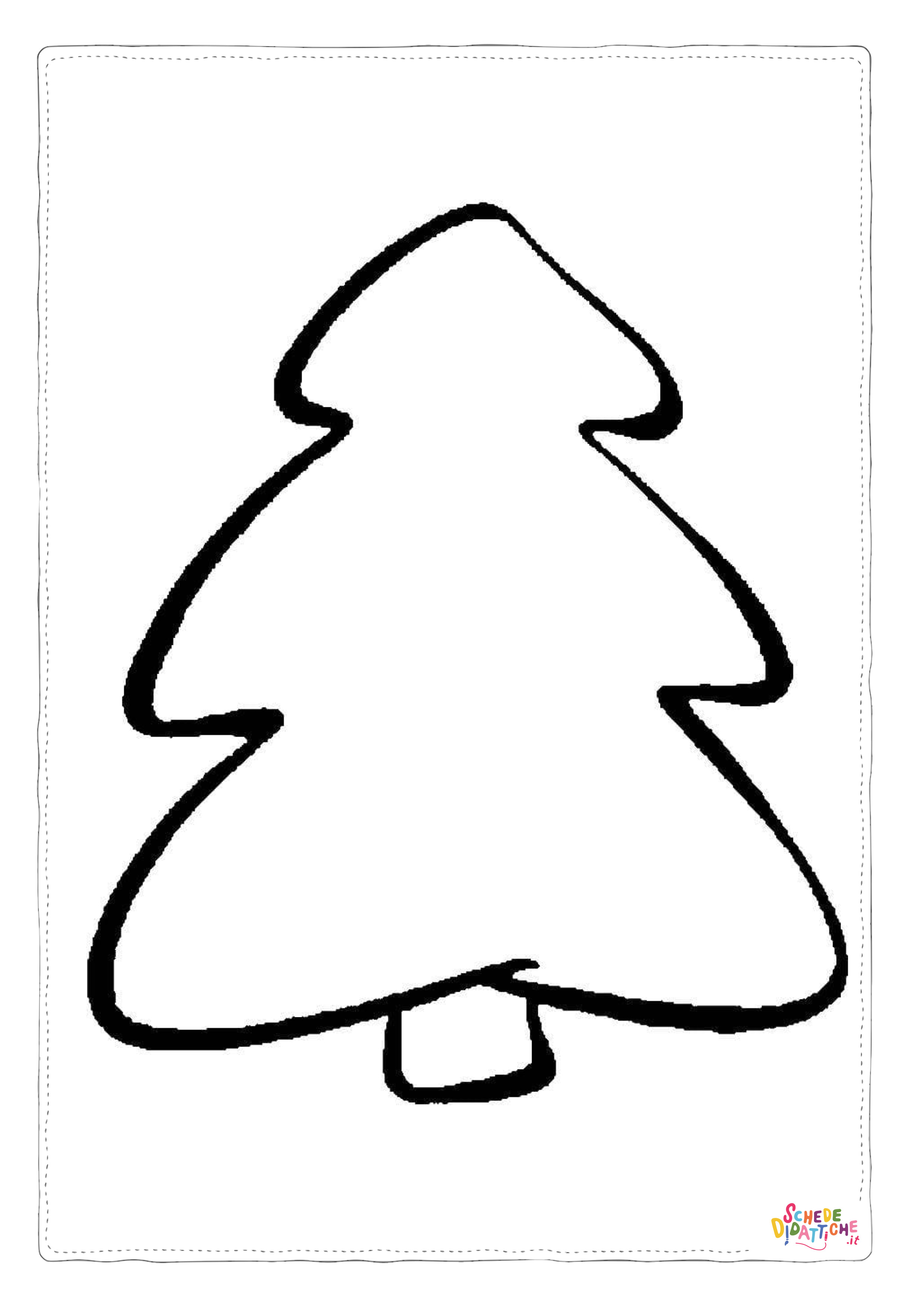Disegno "Disegno di albero di Natale da stampare e colorare 171" Disegno di albero di Natale da stampare e colorare 171