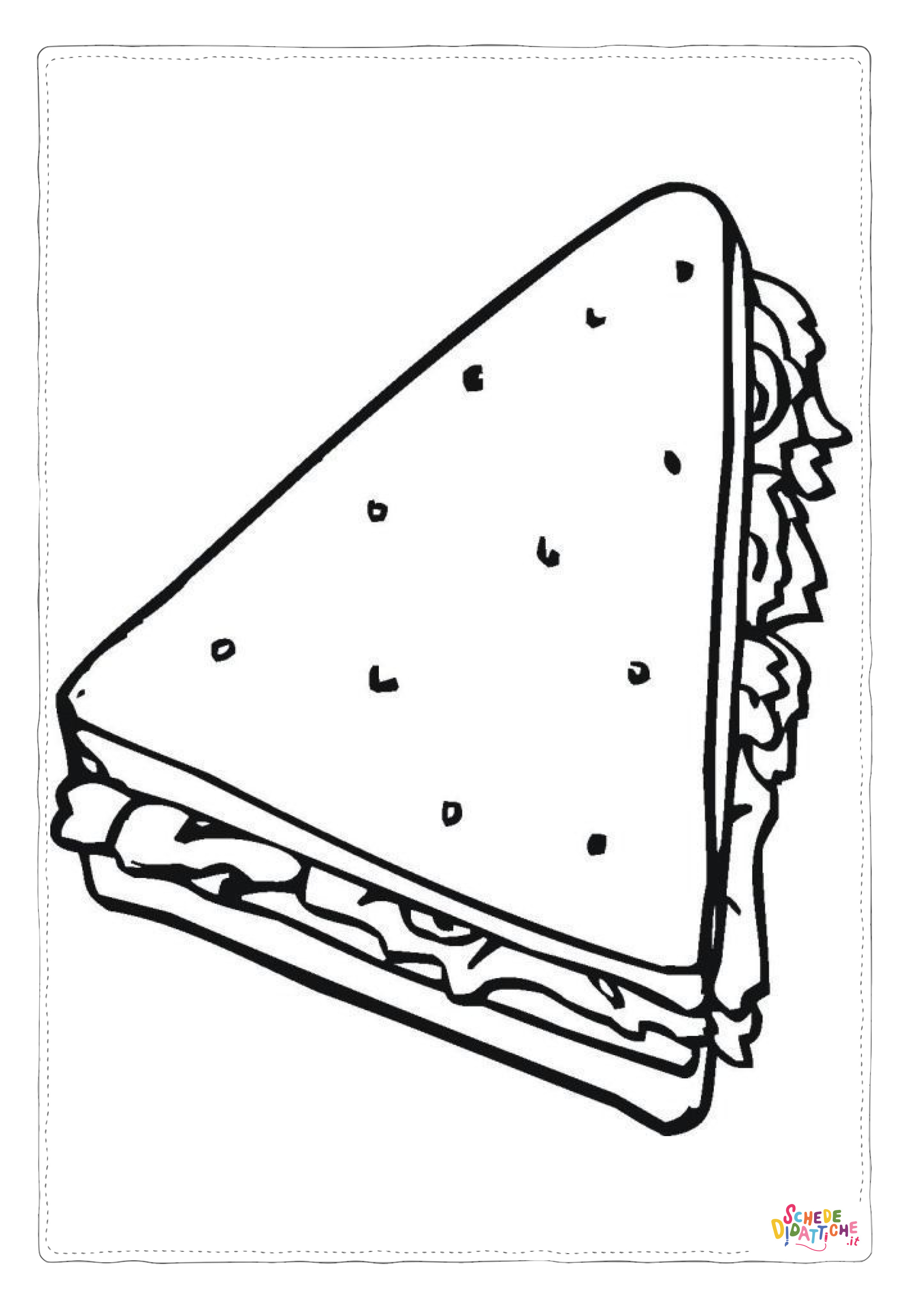 Disegno "Disegno di fast food da stampare e colorare 44" Disegno di fast food da stampare e colorare 44