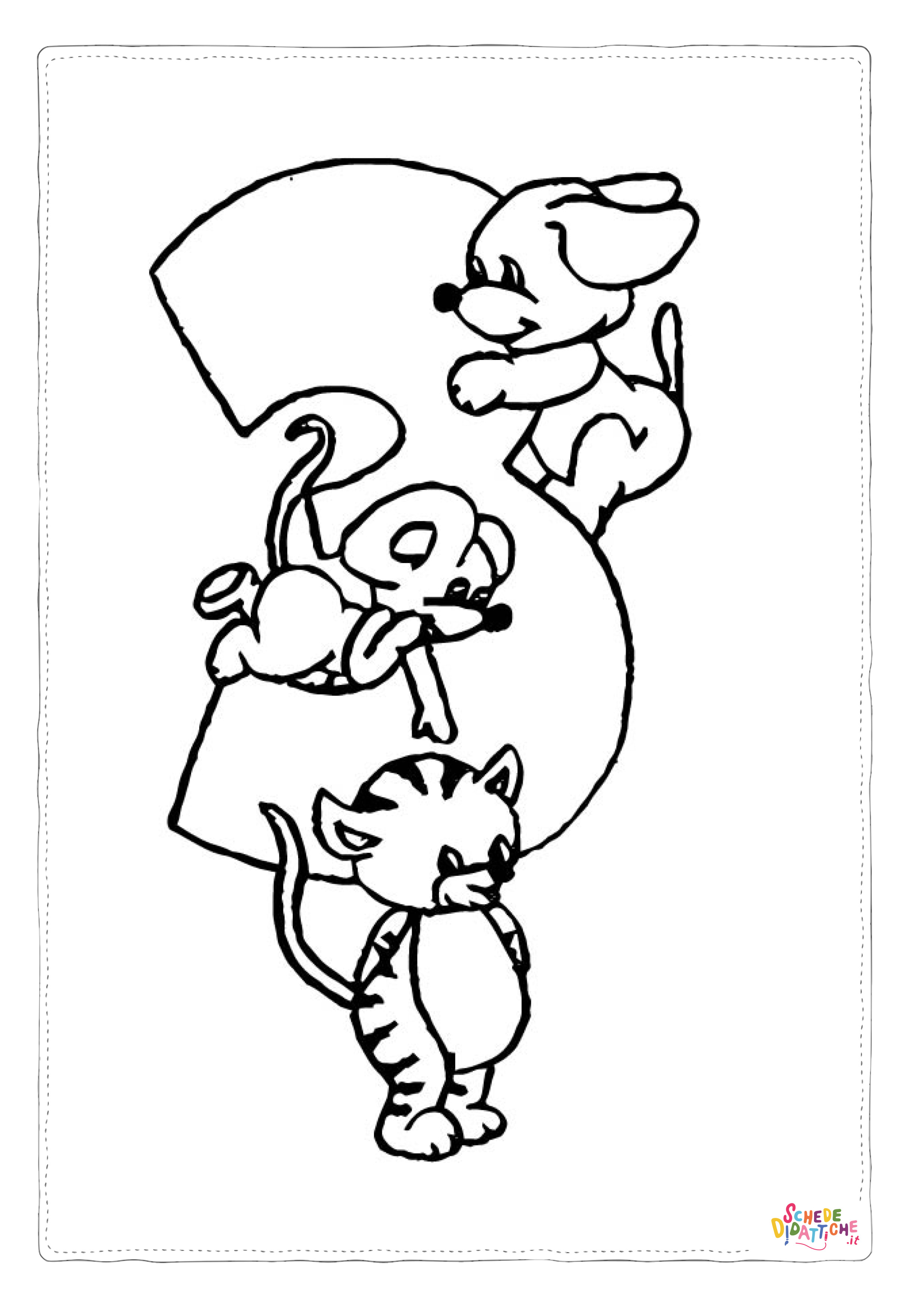 Disegno "Disegno di numero da stampare e colorare 8" Disegno di numero da stampare e colorare 8