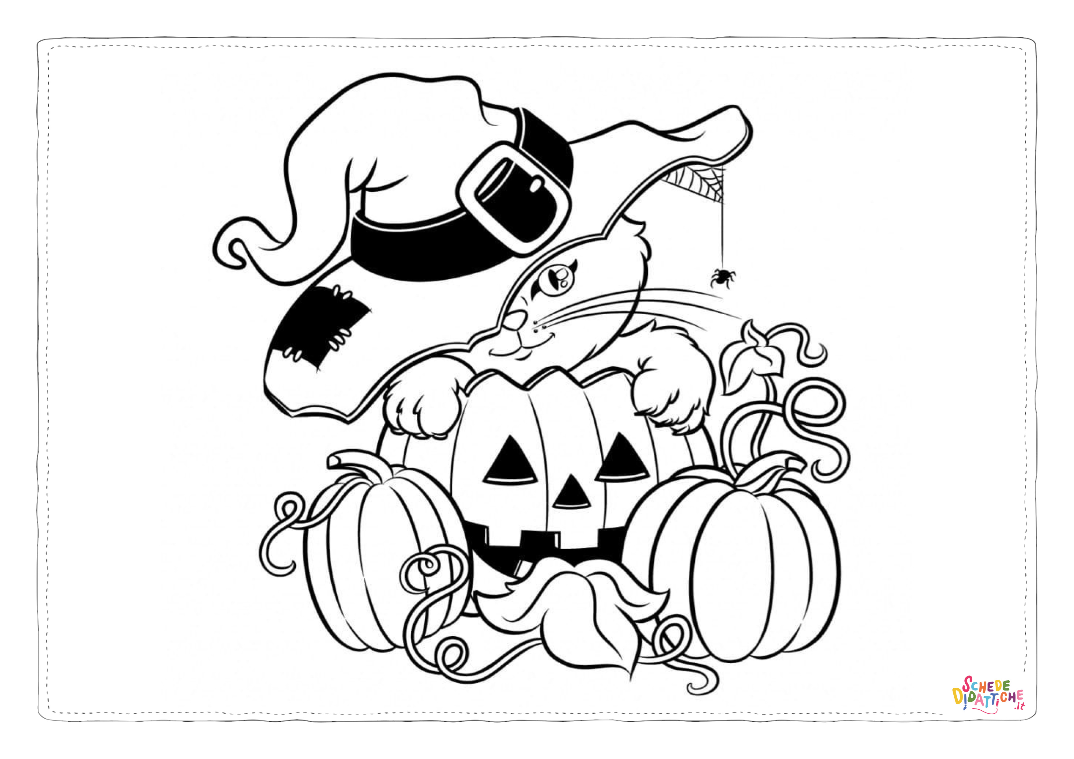 Disegno "Disegno di zucca di Halloween da stampare e colorare 216" Disegno di zucca di Halloween da stampare e colorare 216