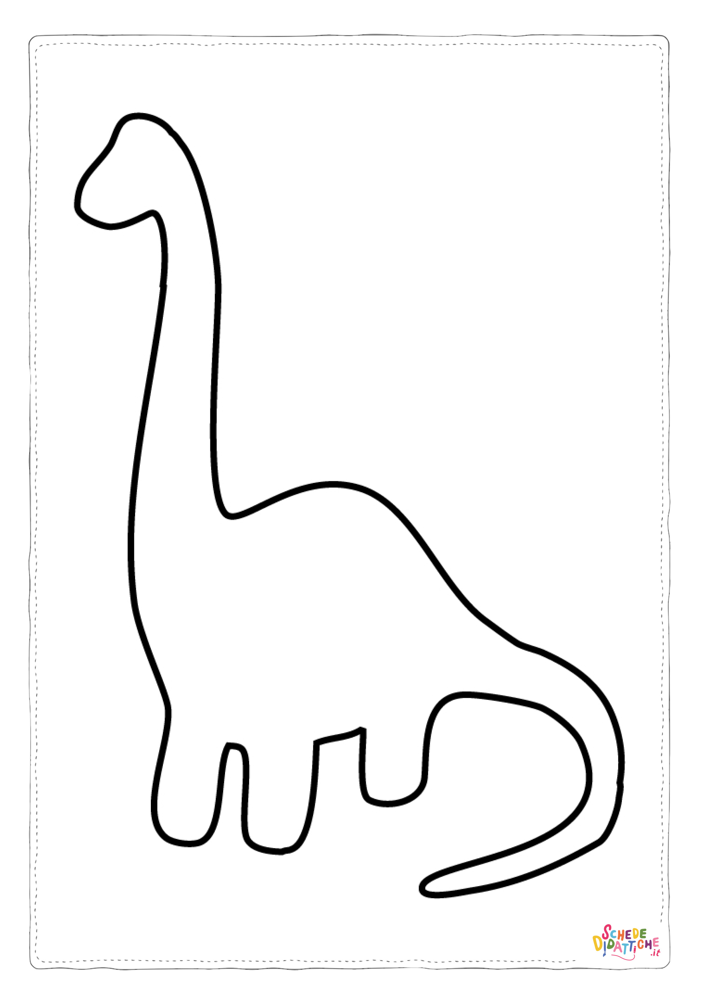 Disegno "Disegno di Brachiosauro da stampare e colorare 26" Disegno di Brachiosauro da stampare e colorare 26