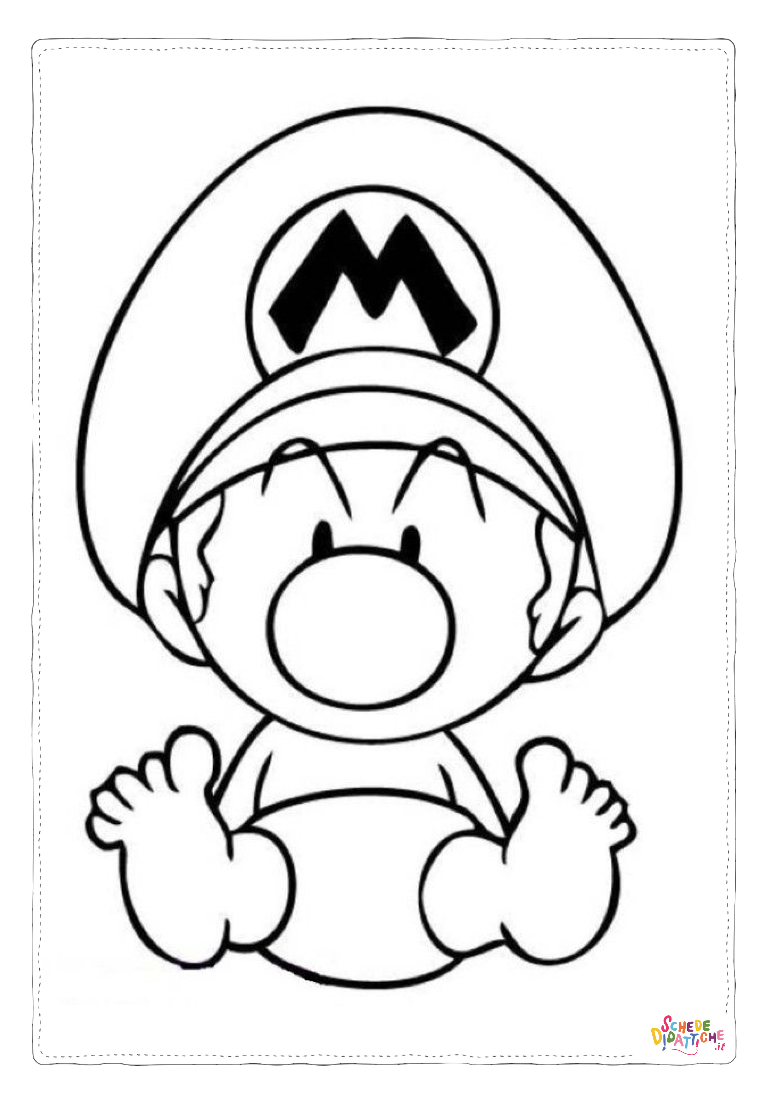 Disegno di Super Mario da stampare e colorare 131