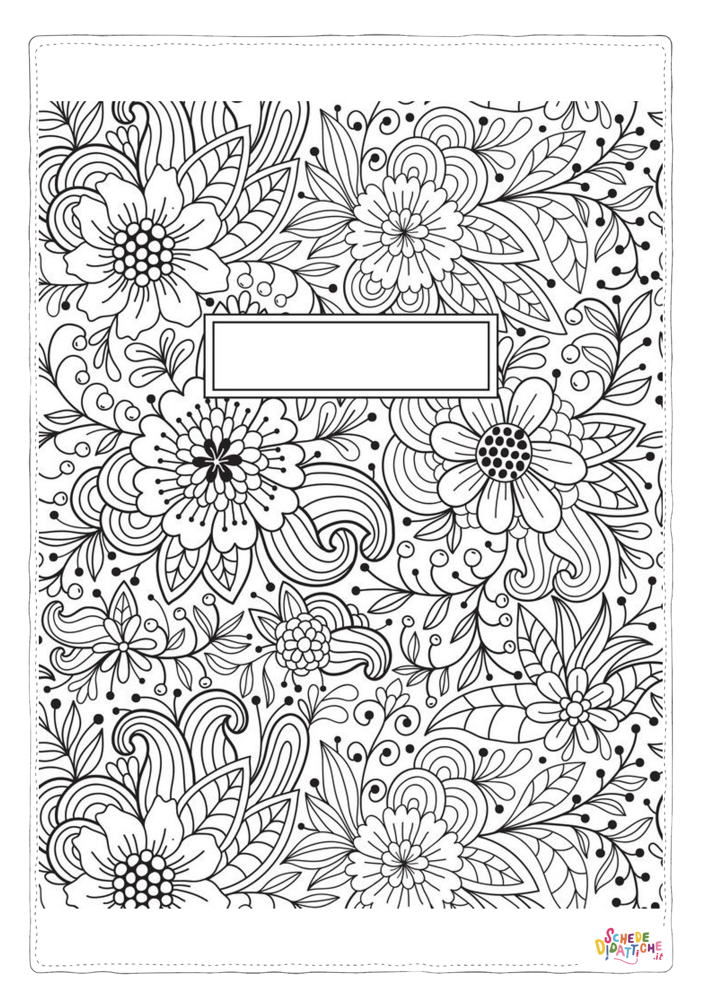 Disegno di mandala da stampare e colorare 1060