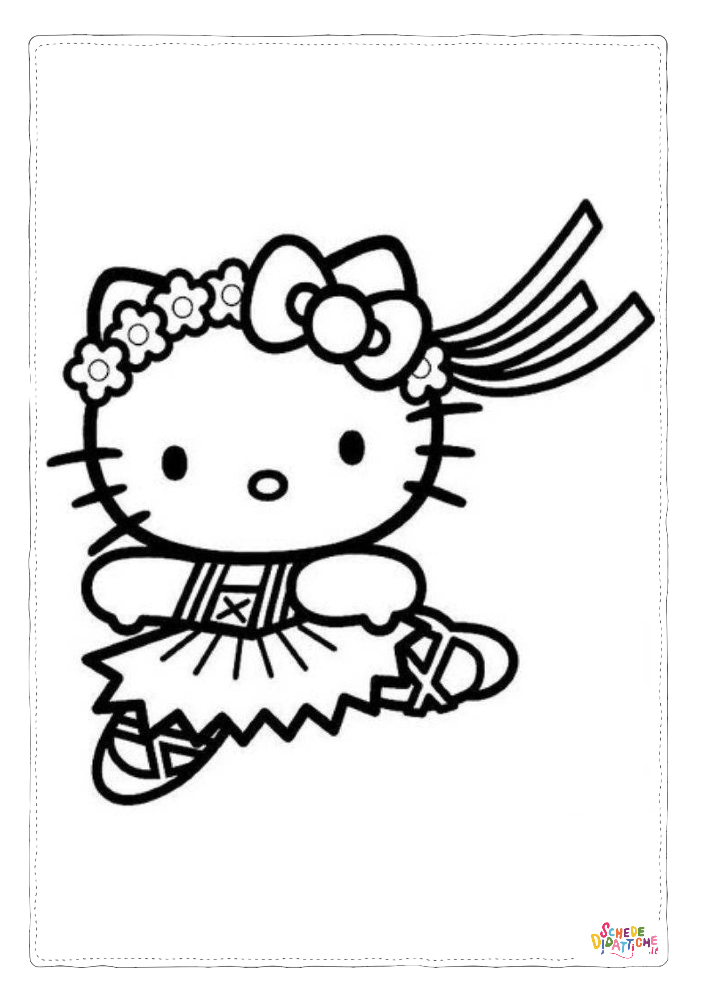Disegno di Hello Kitty da stampare e colorare 172