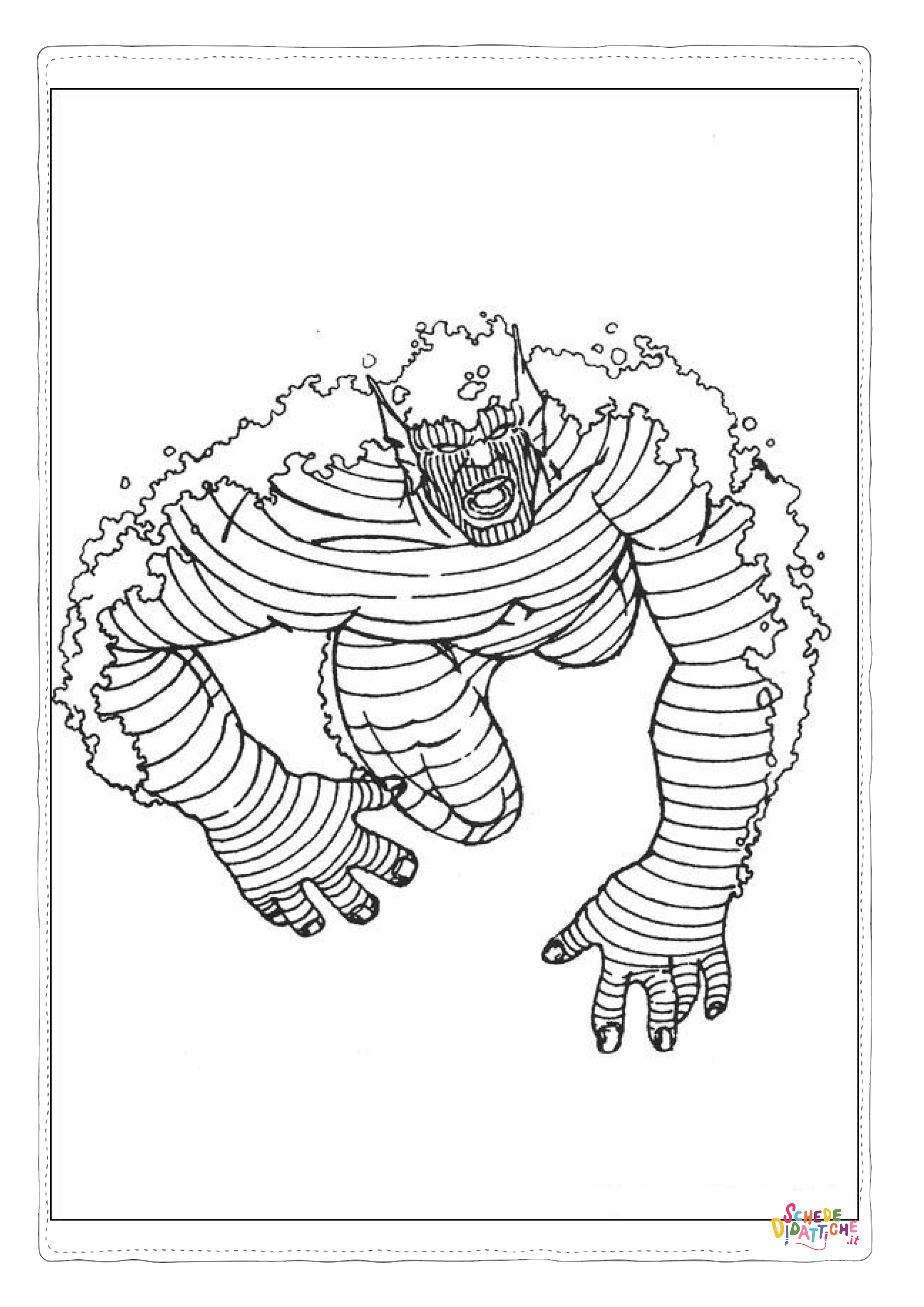 Disegno "Disegno di Hulk da stampare e colorare 59" Disegno di Hulk da stampare e colorare 59