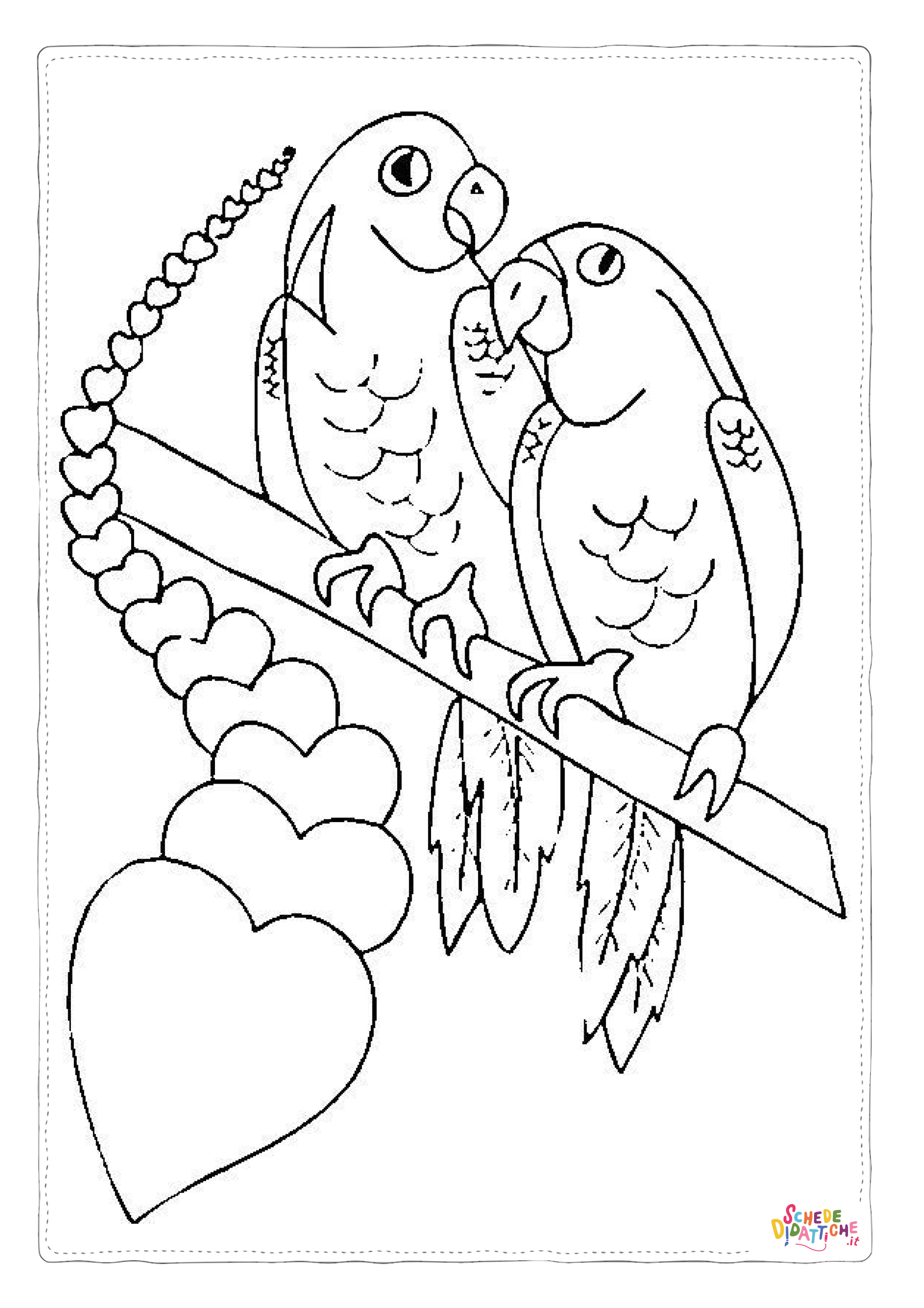 Disegno "Disegno di San Valentino da stampare e colorare 119" Disegno di San Valentino da stampare e colorare 119