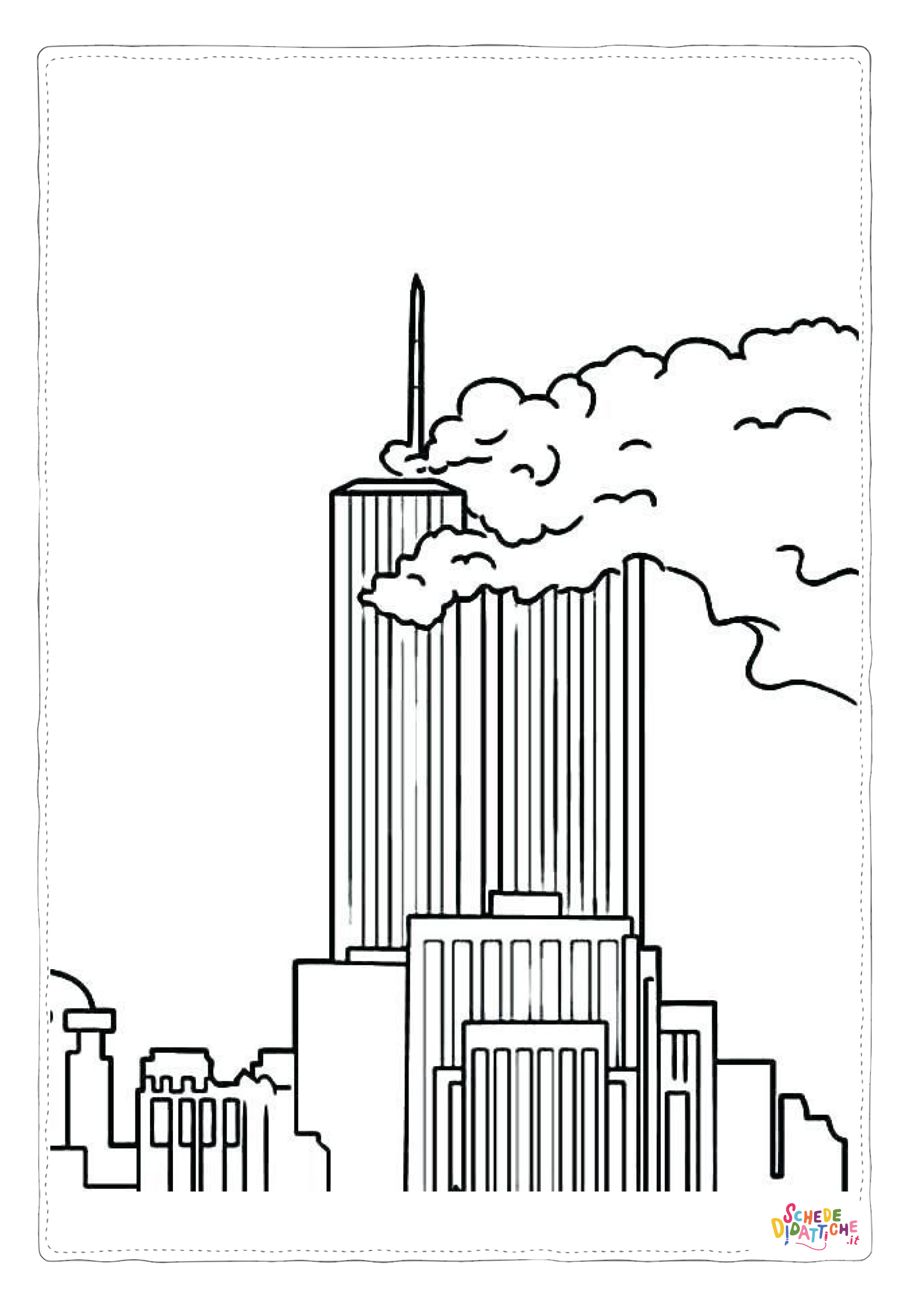Disegno "Disegno di monumento famoso da stampare e colorare 37" Disegno di monumento famoso da stampare e colorare 37