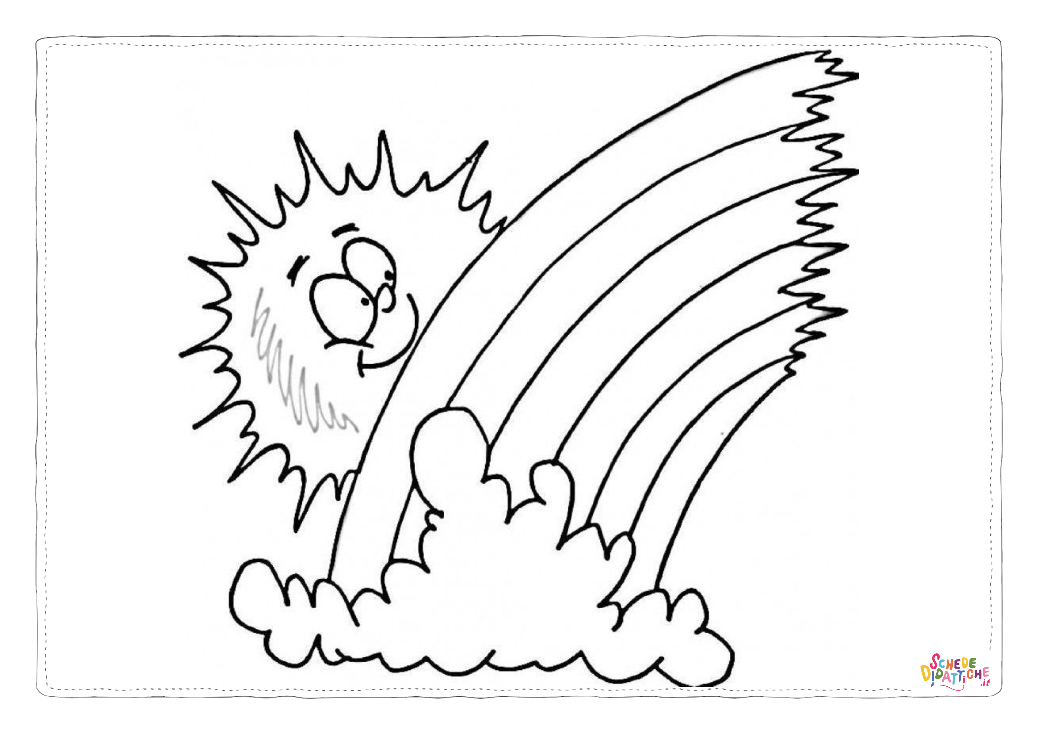 Disegno "Disegno di arcobaleno da stampare e colorare 85" Disegno di arcobaleno da stampare e colorare 85