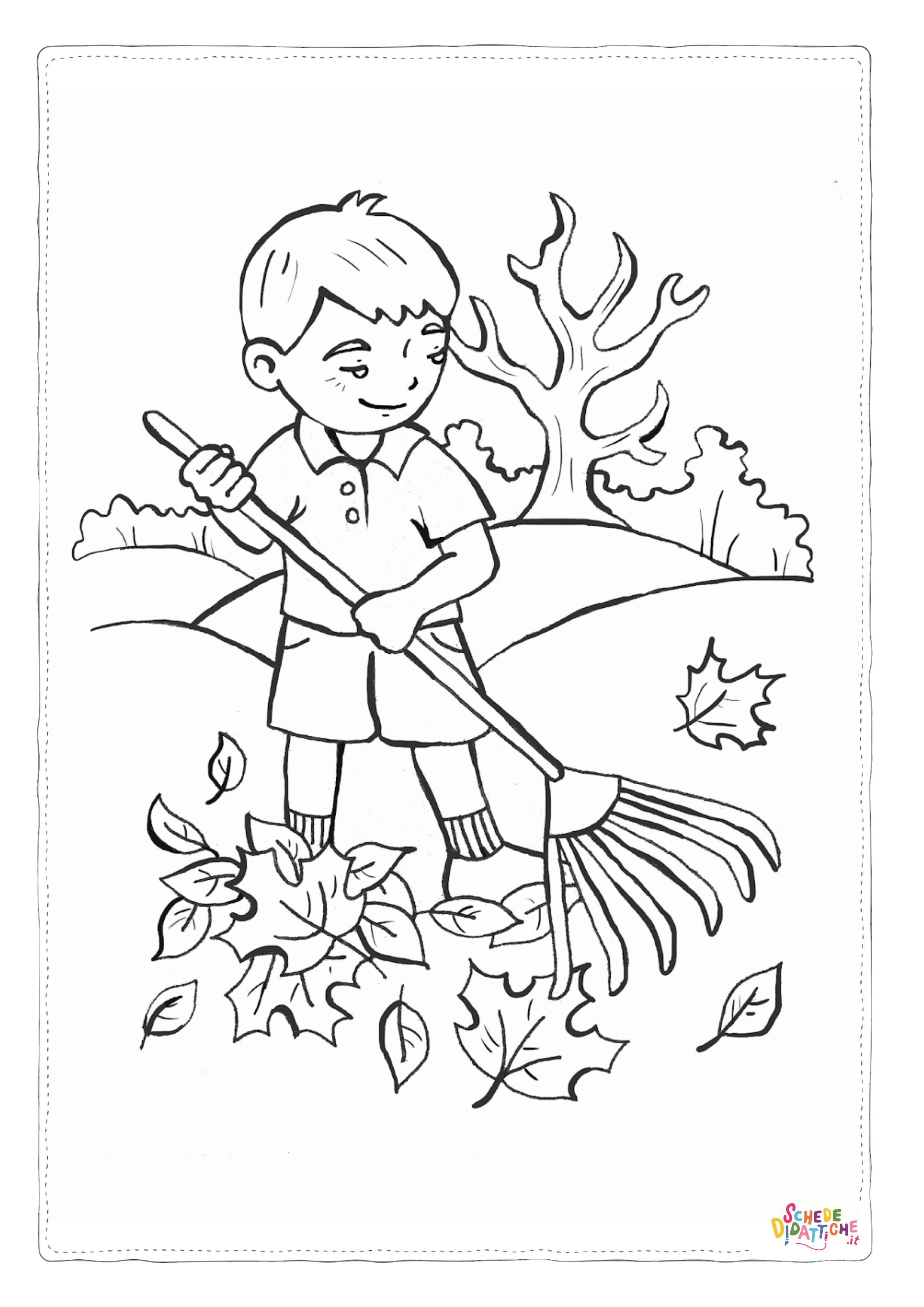 Disegno "Disegno di giardiniere da stampare e colorare 17" Disegno di giardiniere da stampare e colorare 17