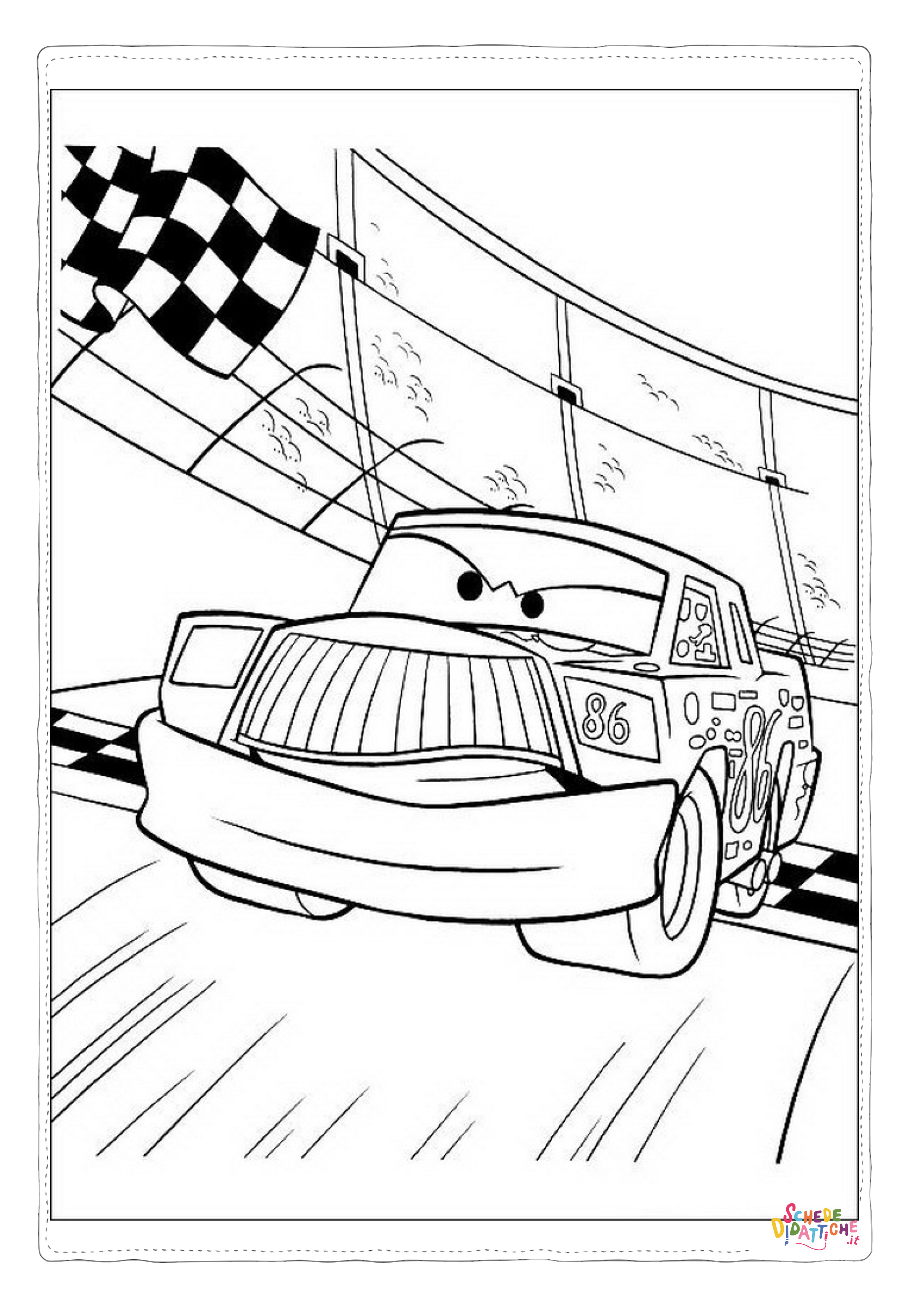 Disegno "Disegno di Cars da stampare e colorare 194" Disegno di Cars da stampare e colorare 194
