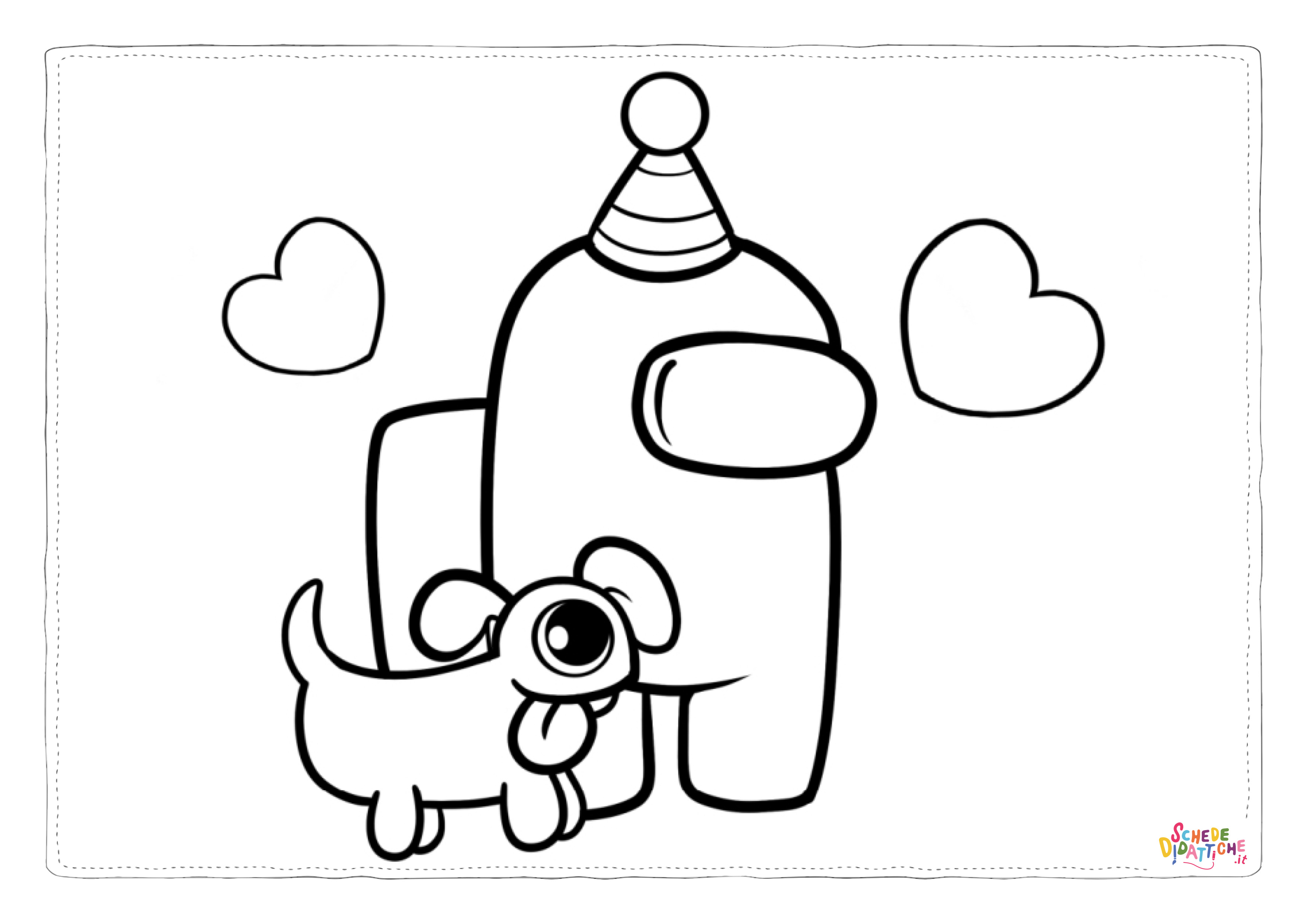 Disegno "Disegno di Among us da stampare e colorare 2" Disegno di Among us da stampare e colorare 2