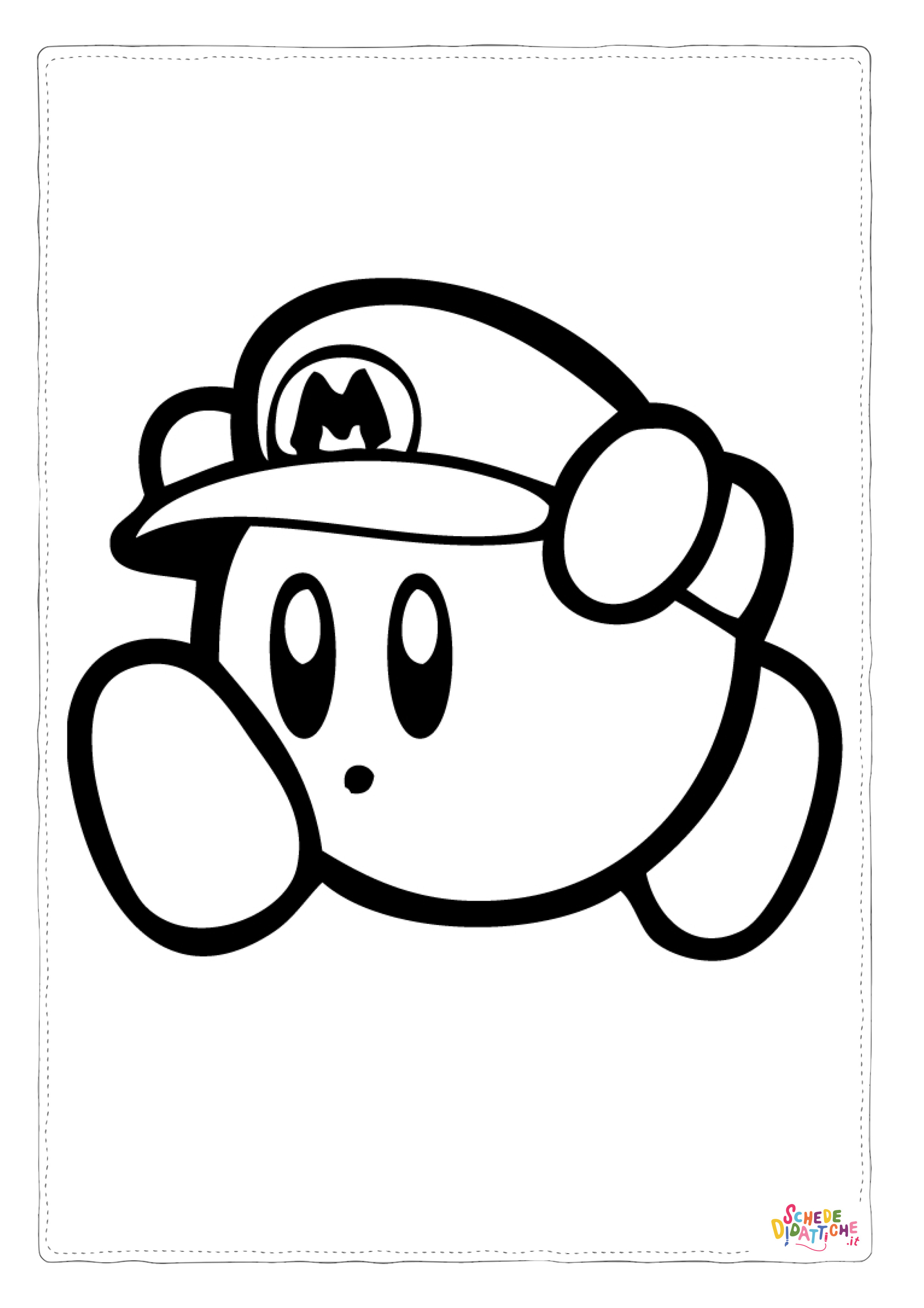 Disegno "Disegno di Super Mario da stampare e colorare 56" Disegno di Super Mario da stampare e colorare 56