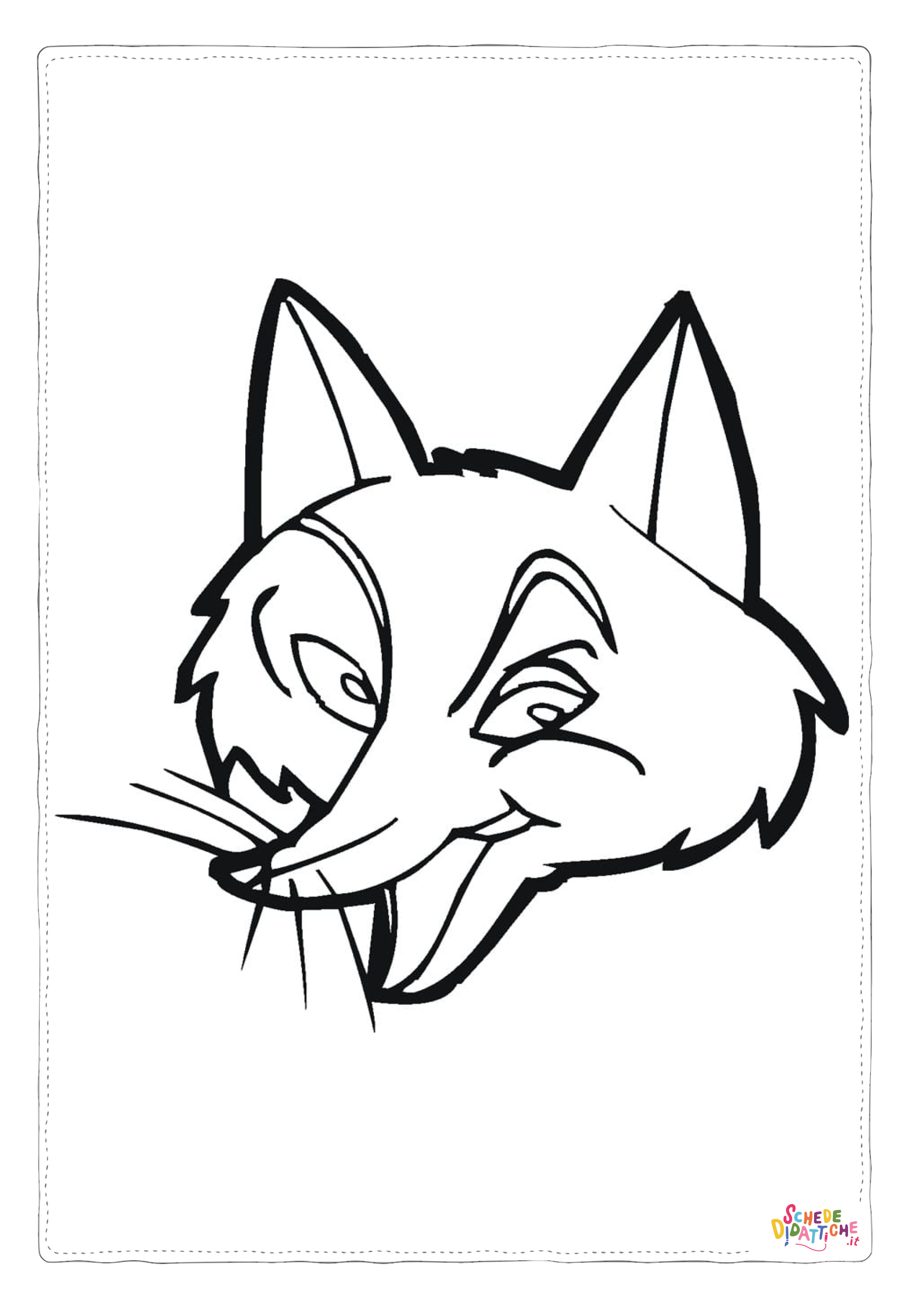 Disegno "Disegno di volpe da stampare e colorare 43" Disegno di volpe da stampare e colorare 43